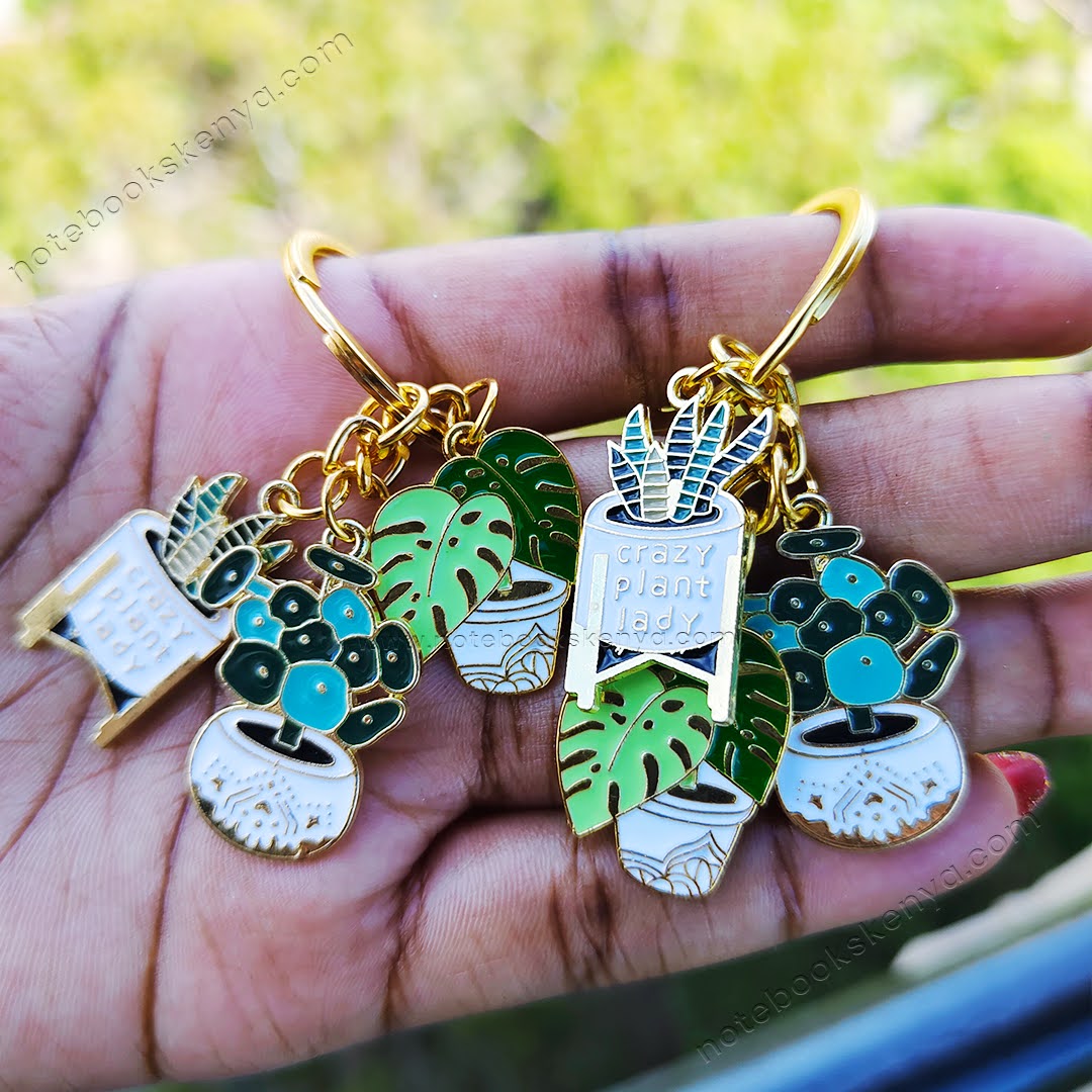 Cute Enamel Cactus & Flower Keychain | A Touch of Nature | Key Chain for Keys | Key Holder | Plant Lover Key Chain | Cute Gift | Male Female Gift | Backpack Pendant | Car Key Holder | Bag Acessories
