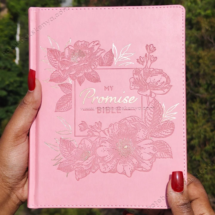 KJV Pink Faux Leather My Promise Bible – Journaling Edition | Christian Bible KJV | King James Version (KJV) | Floral Bible | Girl Gift | Gift | Jornaling Bible