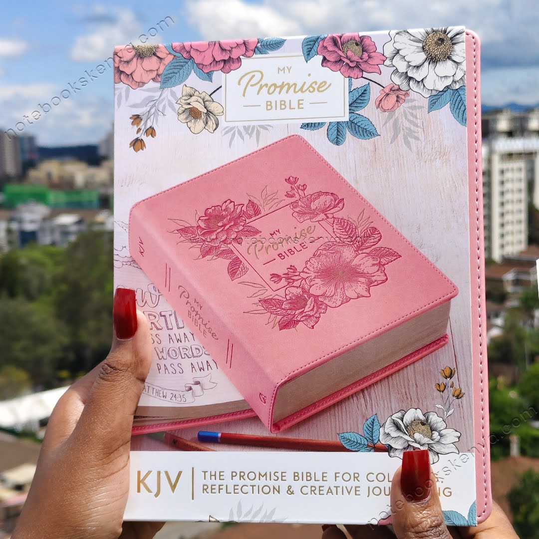 KJV Pink Faux Leather My Promise Bible – Journaling Edition | Christian Bible KJV | King James Version (KJV) | Floral Bible | Girl Gift | Gift | Jornaling Bible