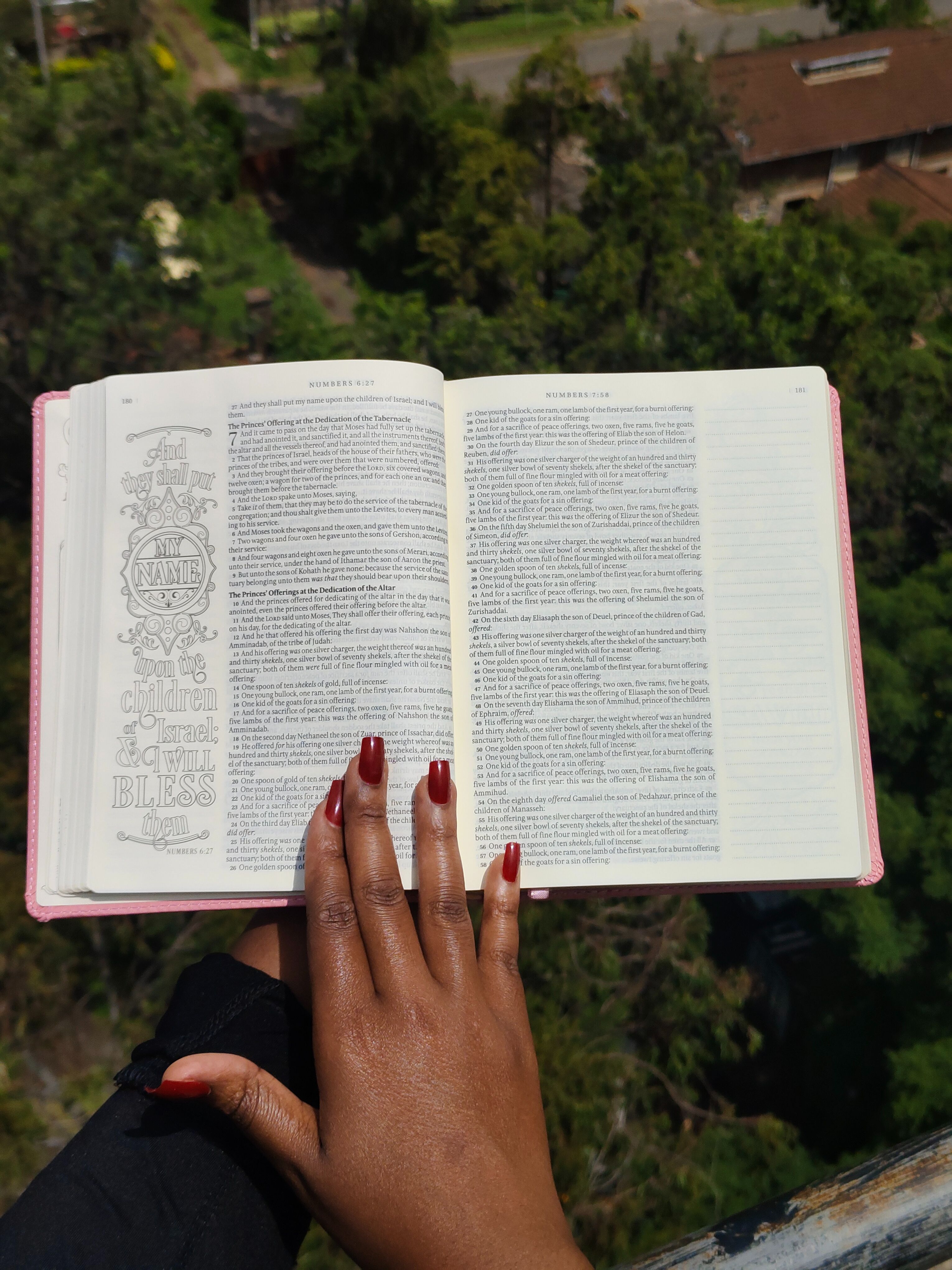 KJV Pink Faux Leather My Promise Bible – Journaling Edition | Christian Bible KJV | King James Version (KJV) | Floral Bible | Girl Gift | Gift | Jornaling Bible