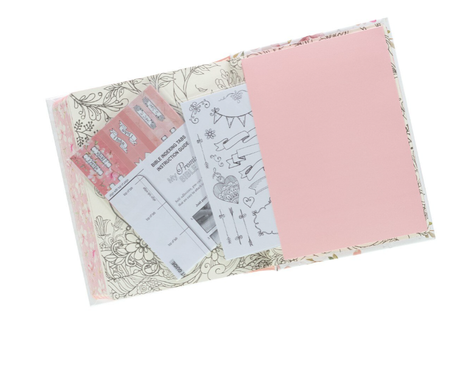 KJV Pink Faux Leather My Promise Bible – Journaling Edition | Christian Bible KJV | King James Version (KJV) | Floral Bible | Girl Gift | Gift | Jornaling Bible