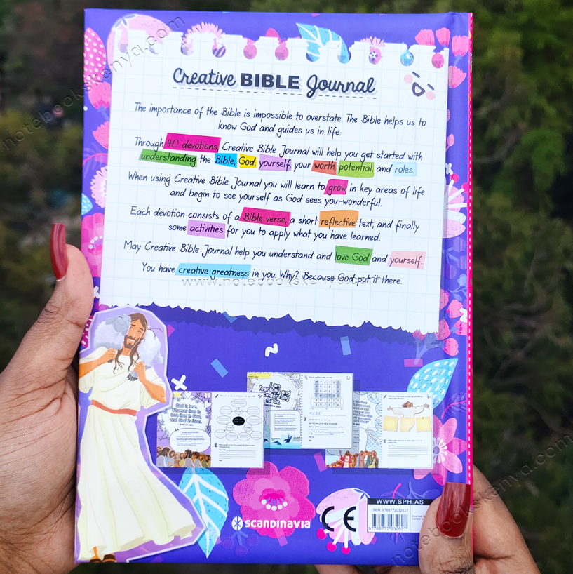 Creative Bible Journal For Girls: With 40 Different Devotions to Grow in Faith (Hardcover) | Devotionals For Kids | Bible Journal For Kids | Creative Bible Journal For Tweens | Girl Gift