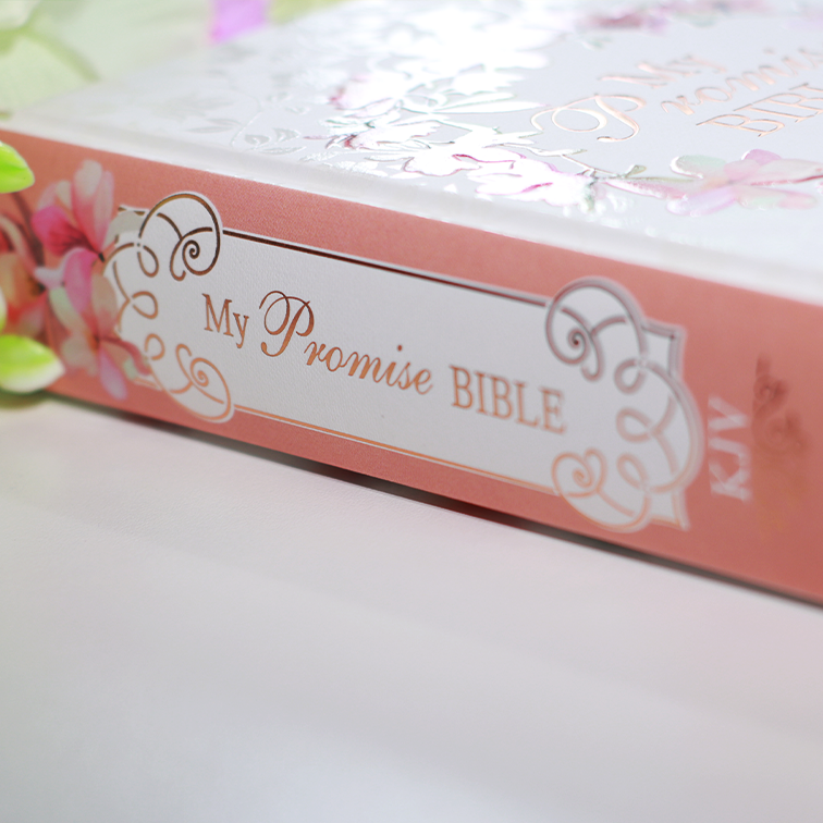KJV Flower Garland Hardcover My Promise Bible | Christian Bible KJV | King James Version (KJV) | Coloring Bible | Decorative Bible | Floral Bible