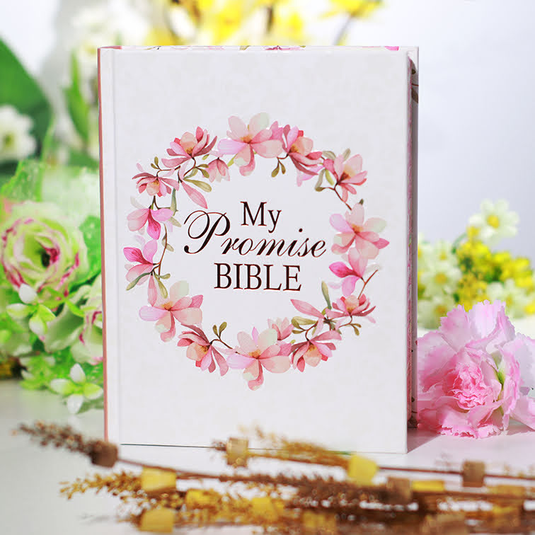 KJV Flower Garland Hardcover My Promise Bible | Christian Bible KJV | King James Version (KJV) | Coloring Bible | Decorative Bible | Floral Bible