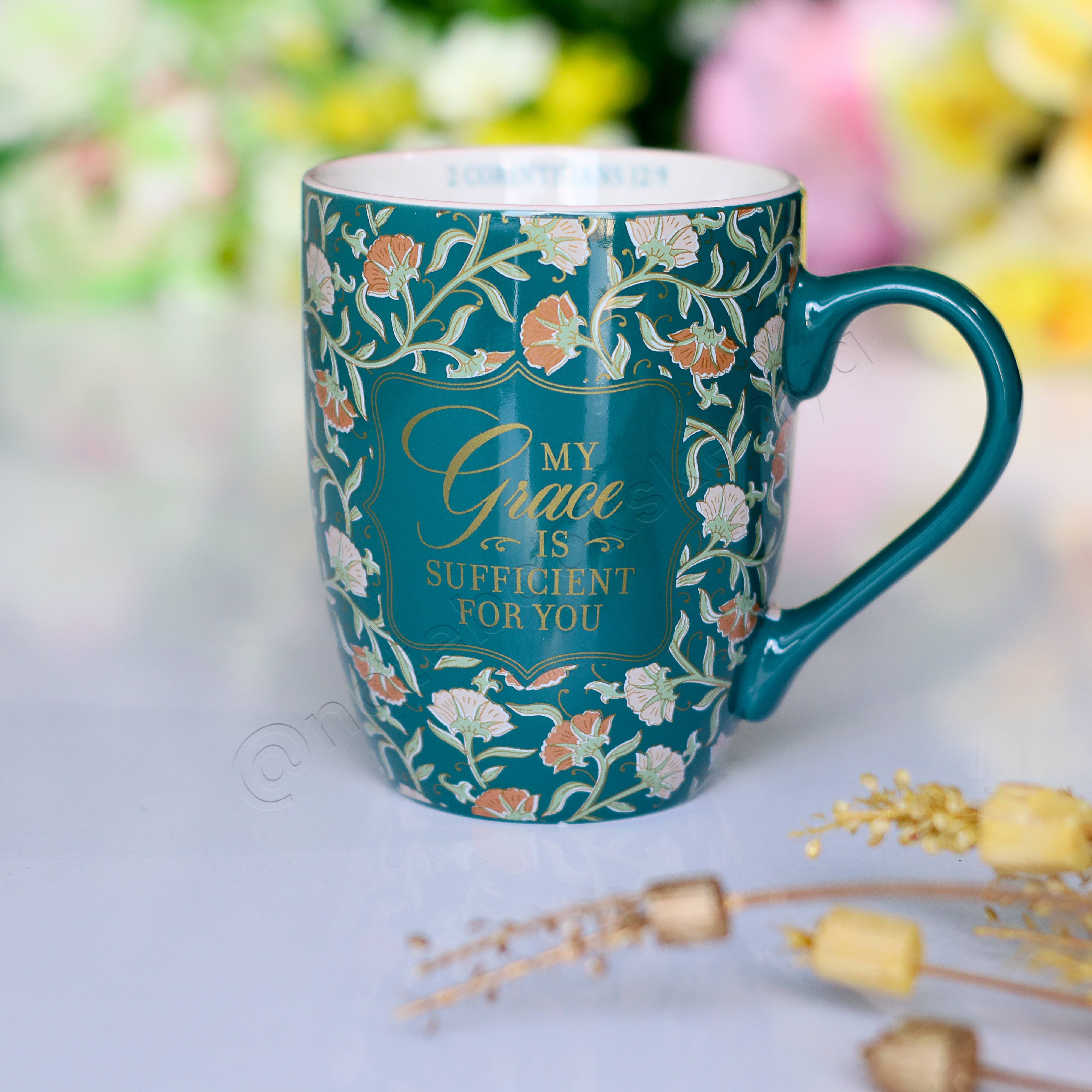 Ceramic Mug/Cup | My Grace Is Sufficient Ceramic Mug | Christian Gift Idea | Gift Idea | Branded Coffee/ Tea Mug | Feminine Gift Idea | Work Gift Idea | Affirmations