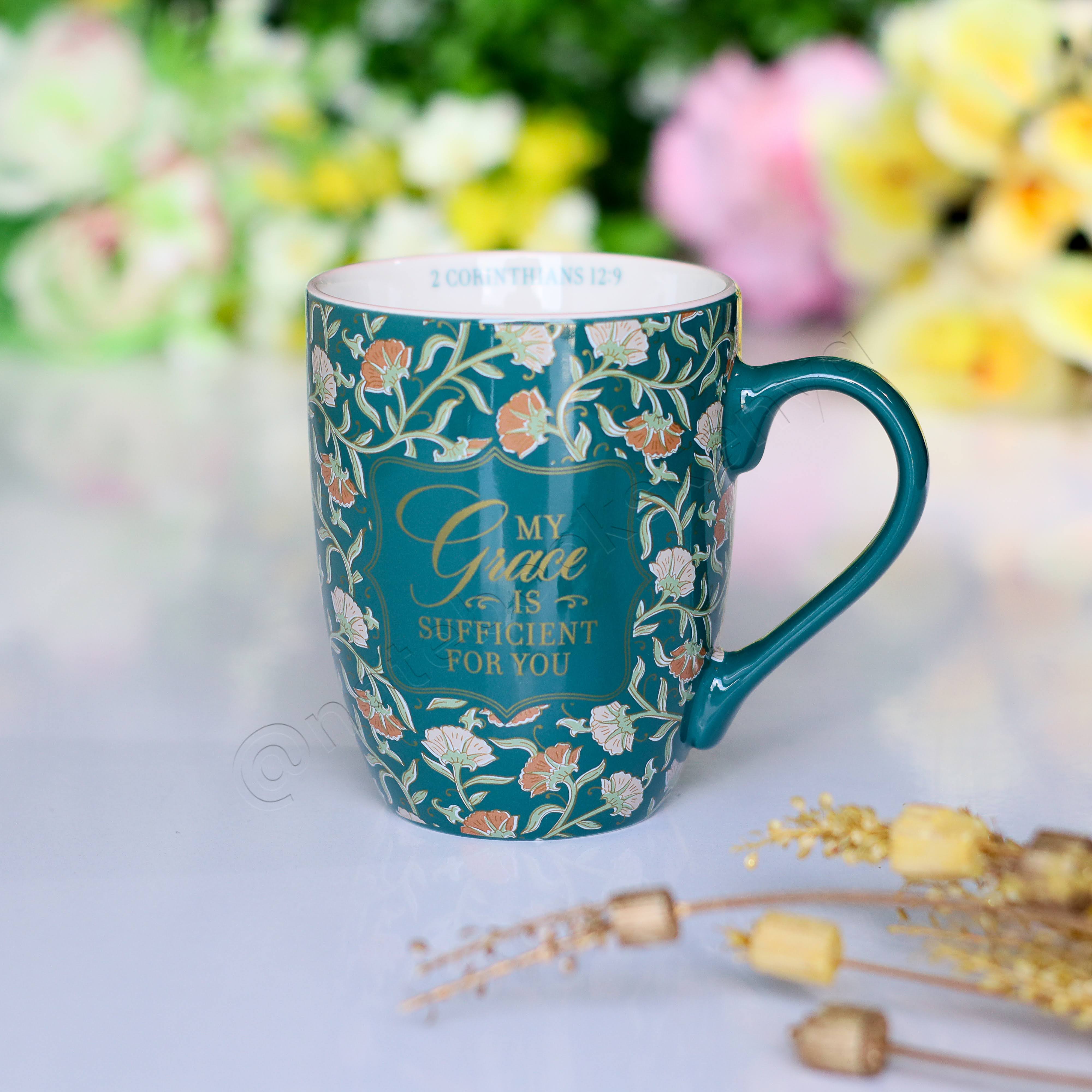 Ceramic Mug/Cup | My Grace Is Sufficient Ceramic Mug | Christian Gift Idea | Gift Idea | Branded Coffee/ Tea Mug | Feminine Gift Idea | Work Gift Idea | Affirmations