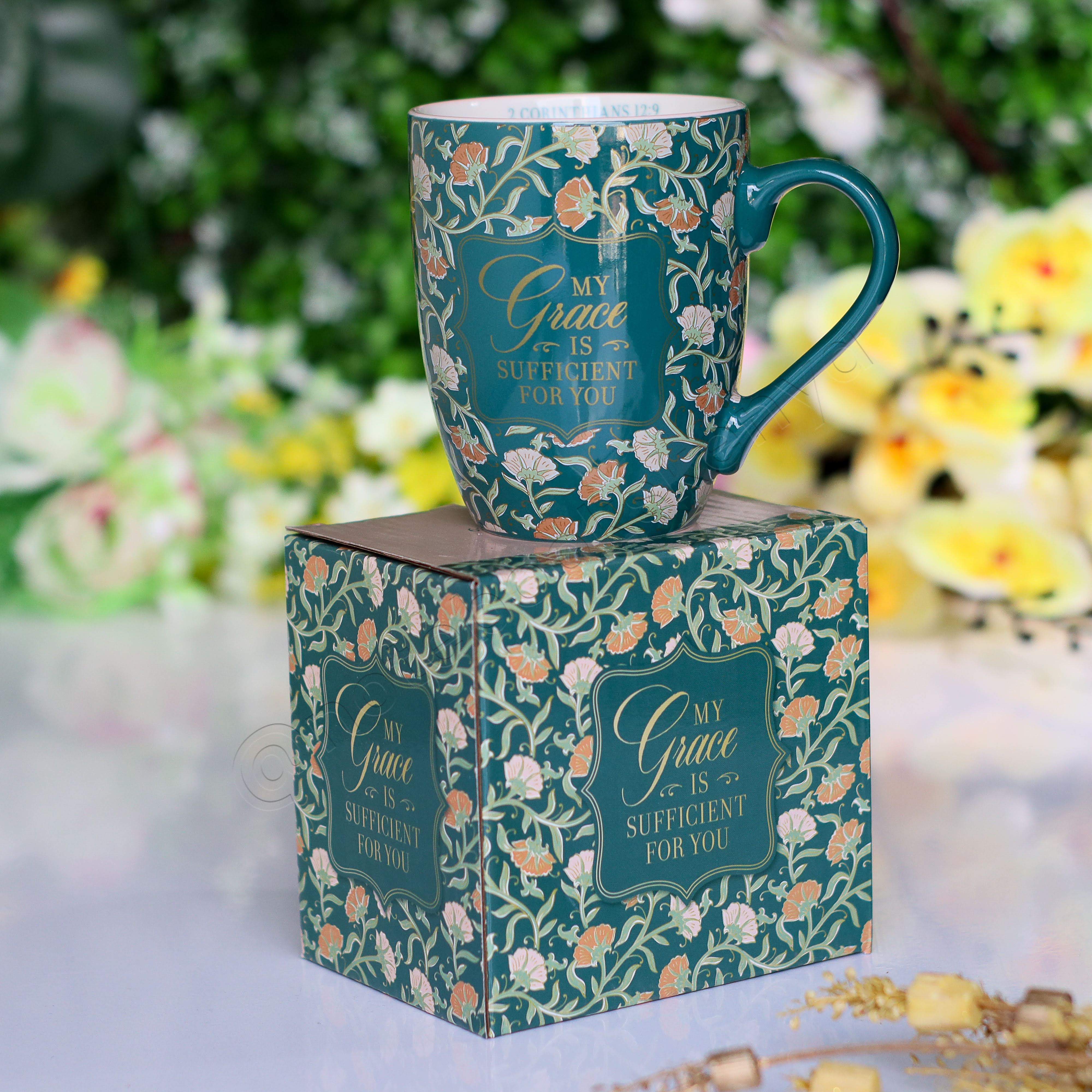 Ceramic Mug/Cup | My Grace Is Sufficient Ceramic Mug | Christian Gift Idea | Gift Idea | Branded Coffee/ Tea Mug | Feminine Gift Idea | Work Gift Idea | Affirmations
