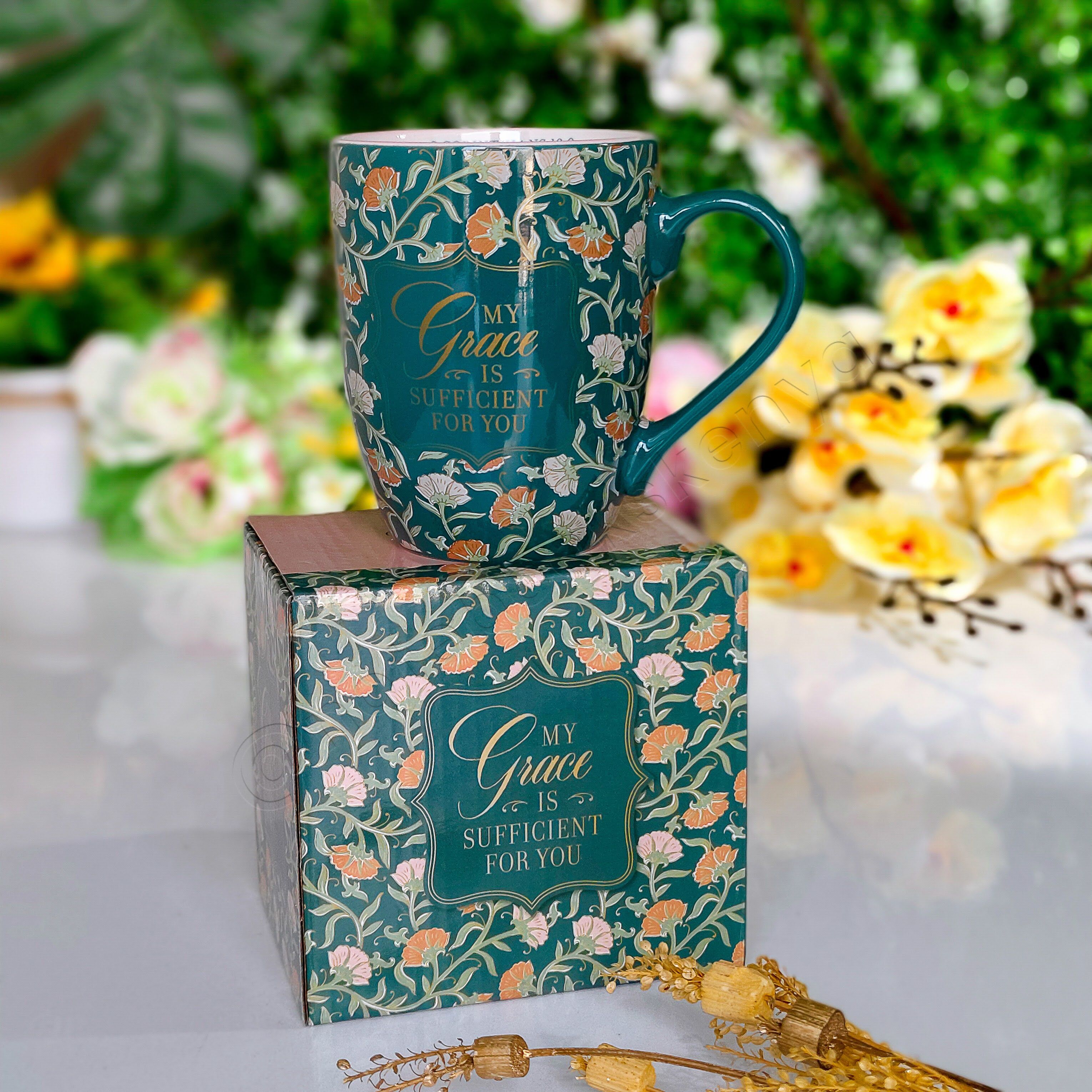 Ceramic Mug/Cup | My Grace Is Sufficient Ceramic Mug | Christian Gift Idea | Gift Idea | Branded Coffee/ Tea Mug | Feminine Gift Idea | Work Gift Idea | Affirmations