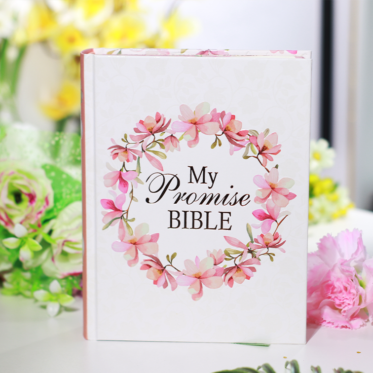 KJV My Promise Bible – Flower Garland Edition | Christian Bible KJV | King James Version (KJV) | Floral Bible | Girl Gift  | Journaling Bible | Coloring Bible