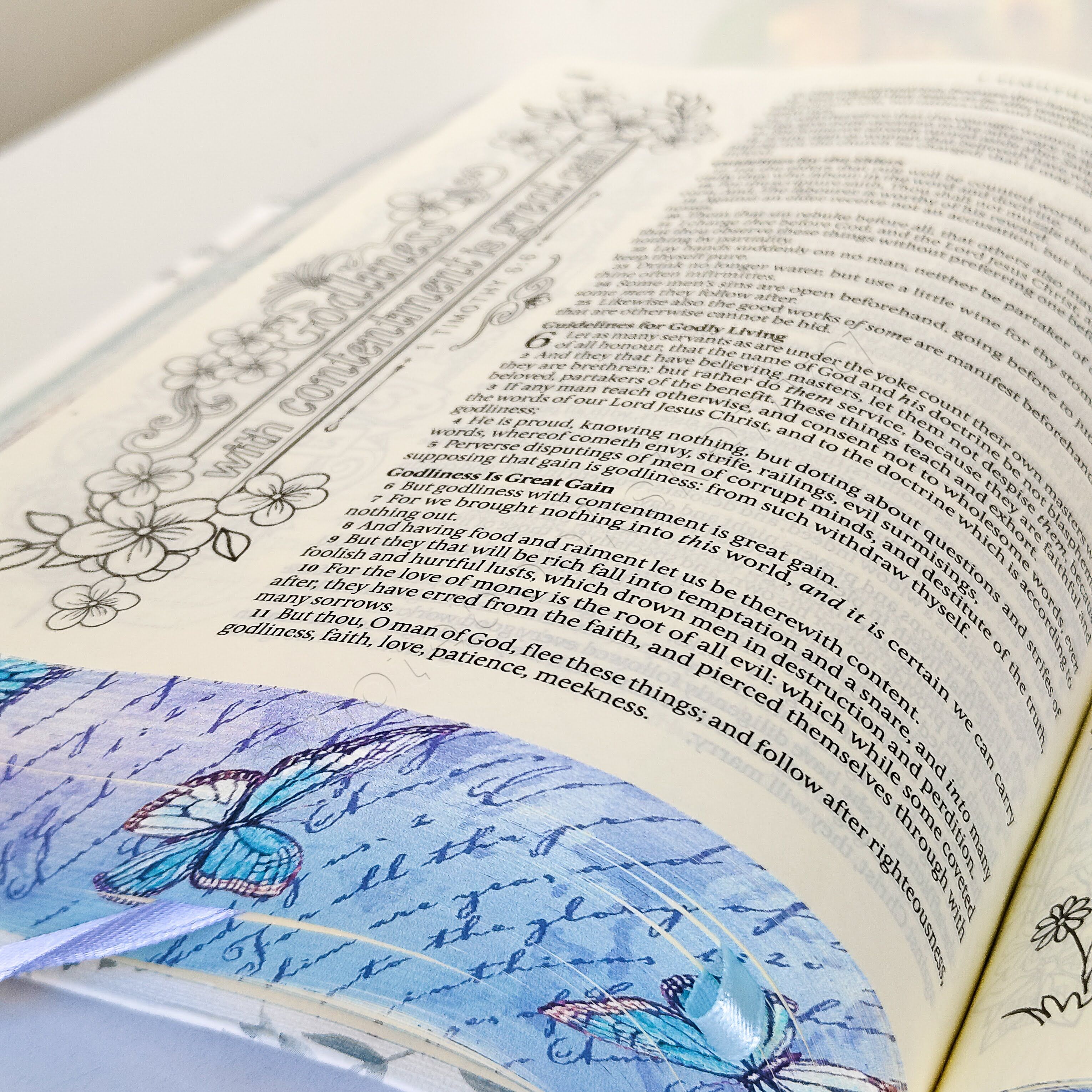 KJV My Promise Bible – Butterflies Edition | Christian Bible KJV | King James Version (KJV) | Floral Bible | Girl Gift  | Journaling Bible | Coloring Bible