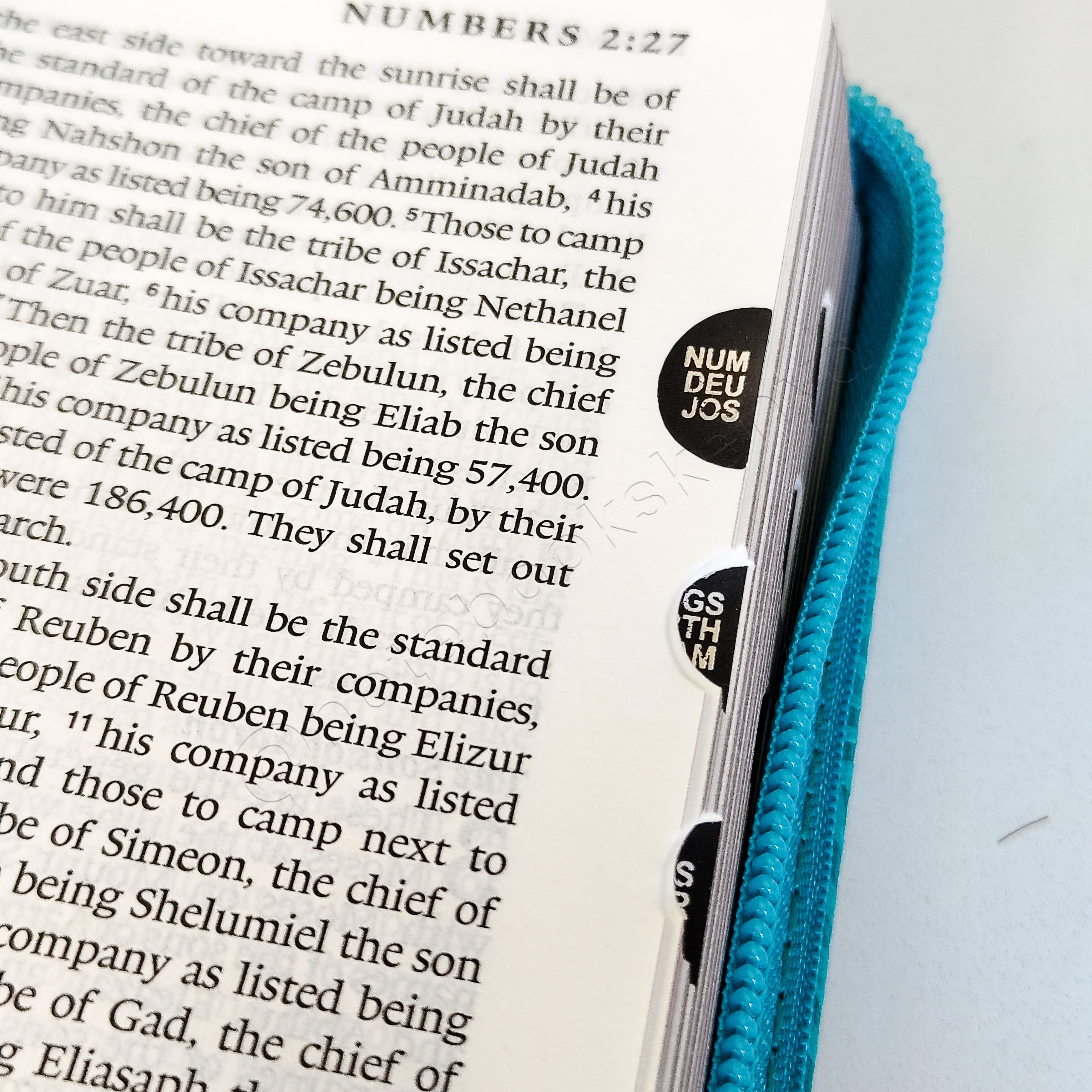ESV Turquoise Faux Leather Standard Bible | Christian Bible ESV | English Standard Version (ESV) | Floral Bible | Girl Gift | Zipped Bible | Concordance Bible | Complete ESV text | Thumb Indexed Bible
