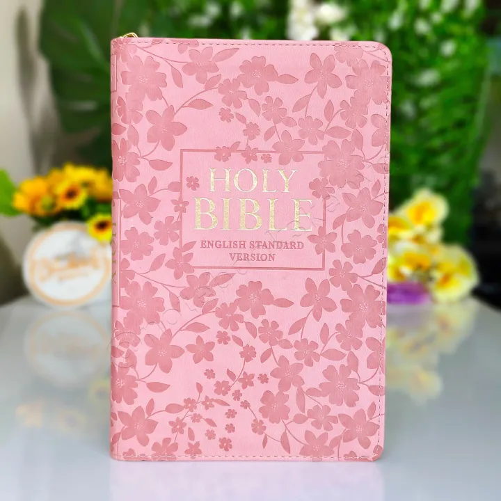 ESV Turquoise Faux Leather Standard Bible | Christian Bible ESV | English Standard Version (ESV) | Floral Bible | Girl Gift | Zipped Bible | Concordance Bible | Complete ESV text | Thumb Indexed Bible