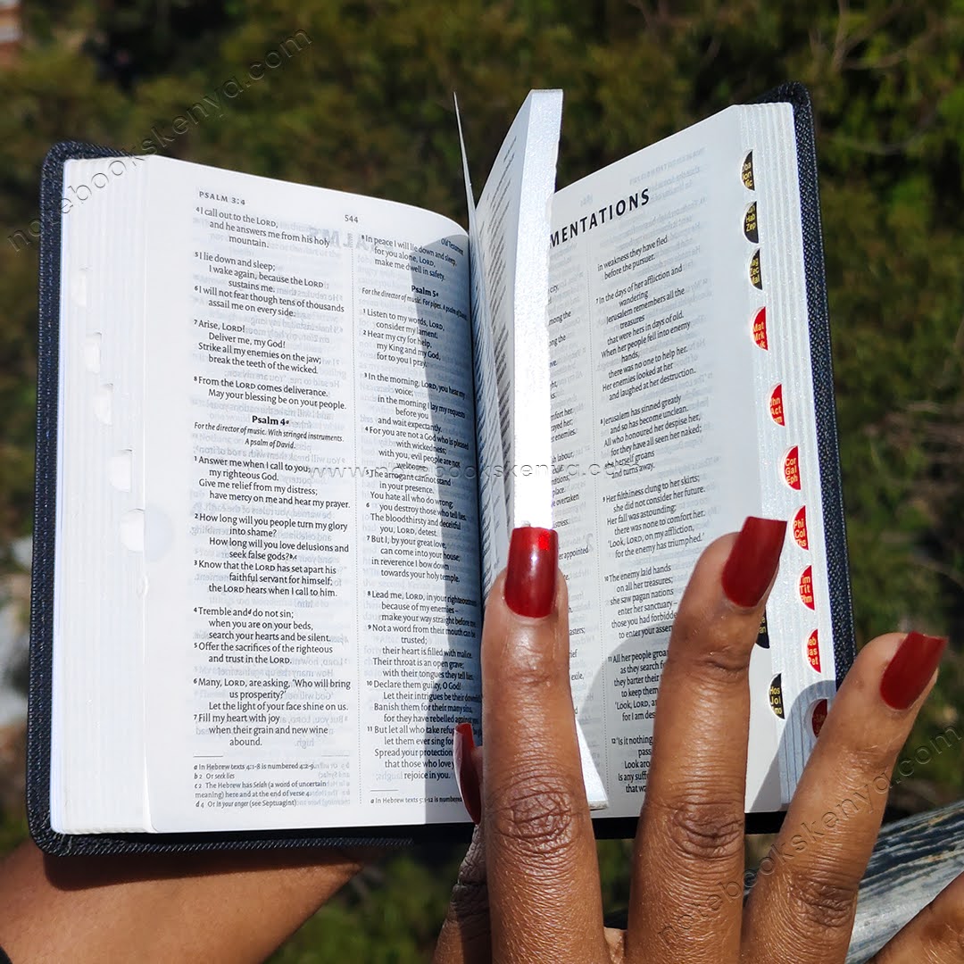Elegant and Portable | NIV Pocket Bible with Index Tabs– PU Leather | Christian Bible NIV | New International Version(NIV) | Gift | Concordance Bible | Thumb Indexed Bible | Small Bible | Words In Red