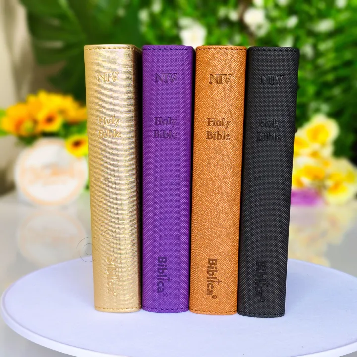 Elegant and Portable | NIV Pocket Bible with Index Tabs– PU Leather | Christian Bible NIV | New International Version(NIV) | Gift | Concordance Bible | Thumb Indexed Bible | Small Bible | Words In Red