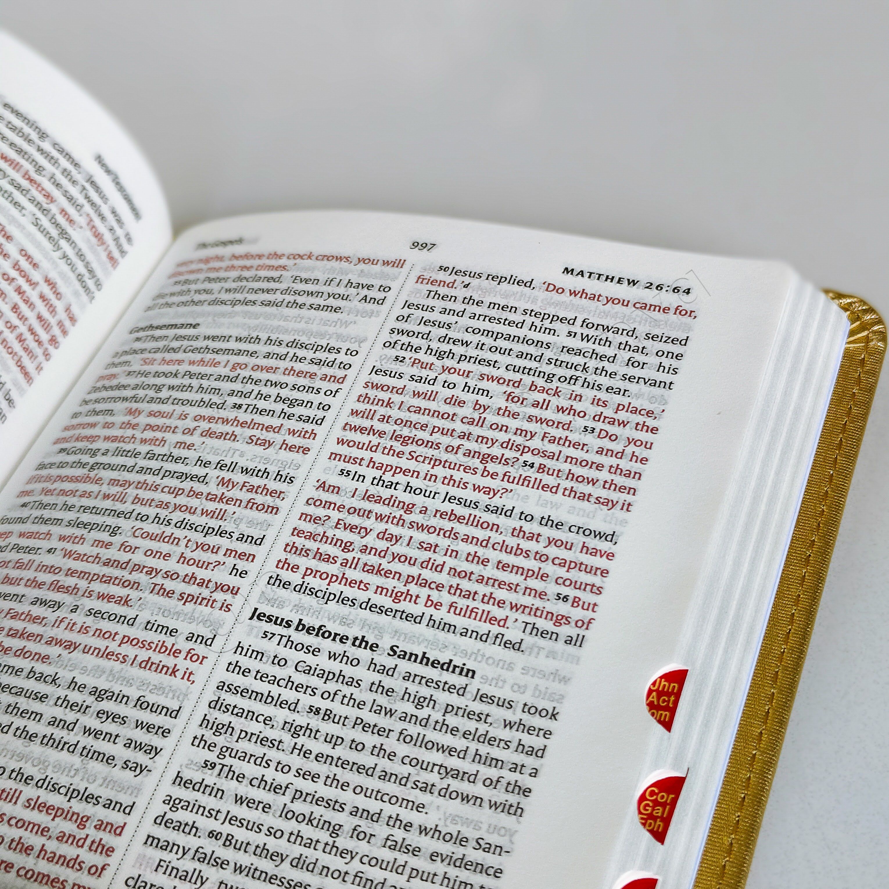 Elegant and Portable | NIV Pocket Bible with Index Tabs– PU Leather | Christian Bible NIV | New International Version(NIV) | Gift | Concordance Bible | Thumb Indexed Bible | Small Bible | Words In Red