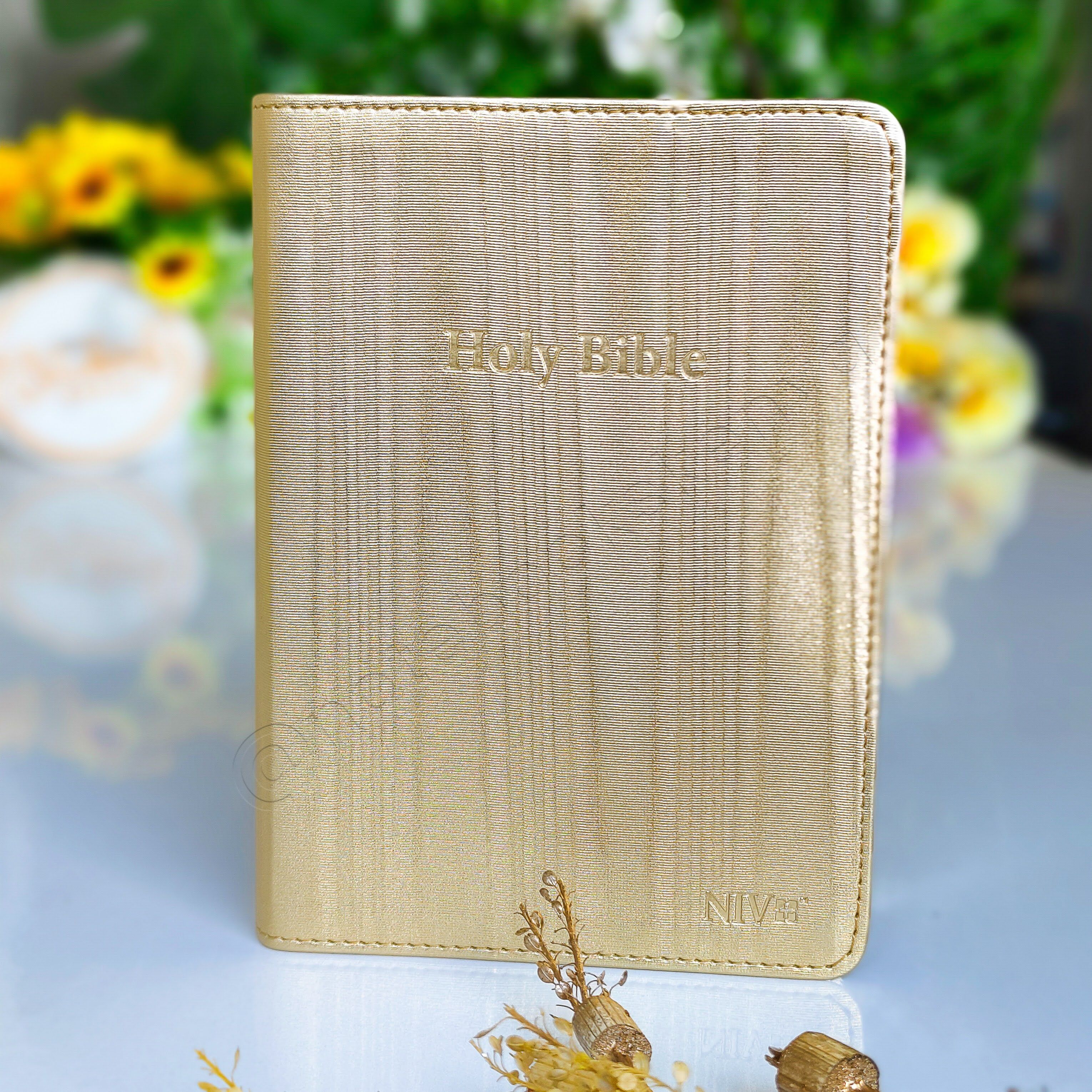 Elegant and Portable | NIV Pocket Bible with Index Tabs– PU Leather | Christian Bible NIV | New International Version(NIV) | Gift | Concordance Bible | Thumb Indexed Bible | Small Bible | Words In Red