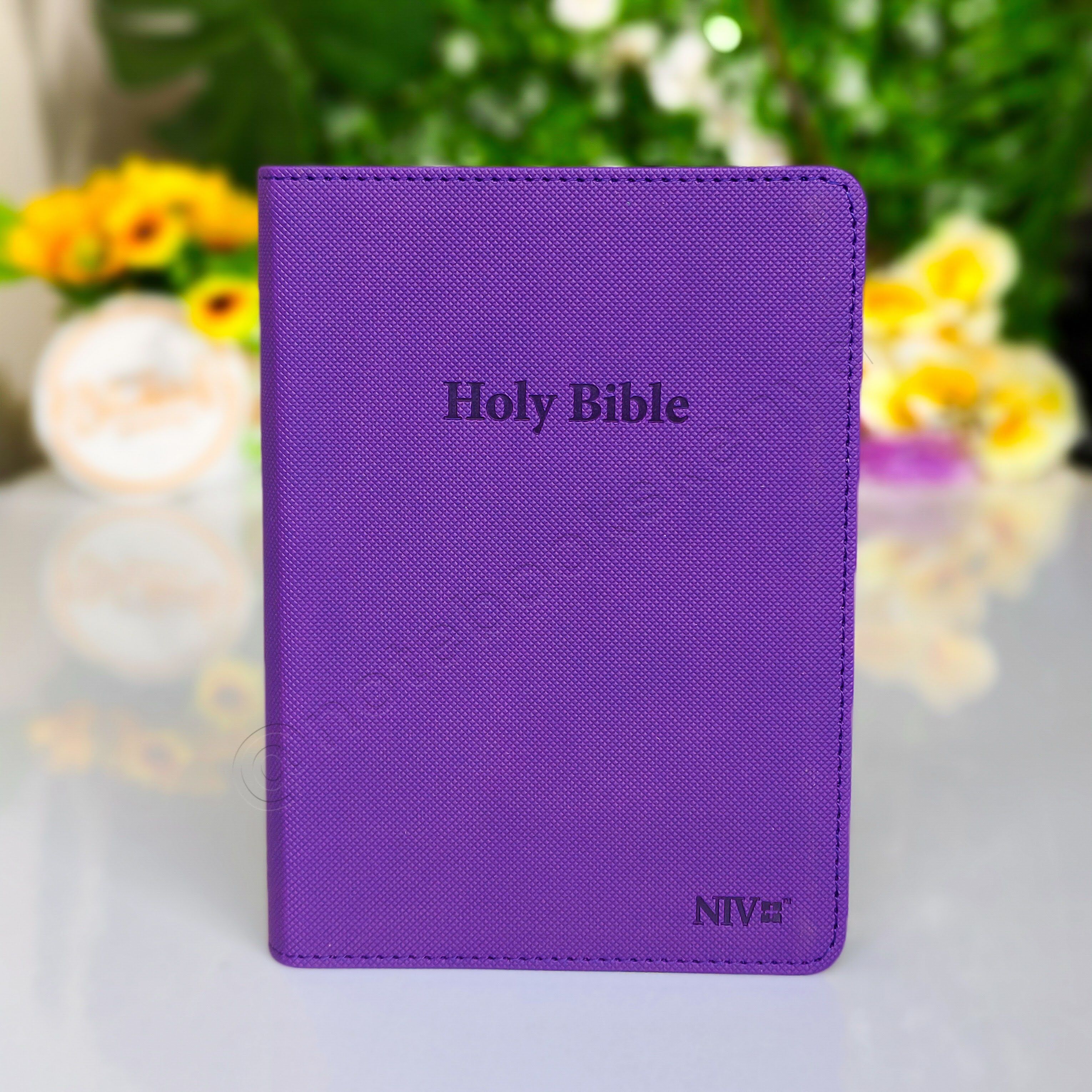 Elegant and Portable | NIV Pocket Bible with Index Tabs– PU Leather | Christian Bible NIV | New International Version(NIV) | Gift | Concordance Bible | Thumb Indexed Bible | Small Bible | Words In Red