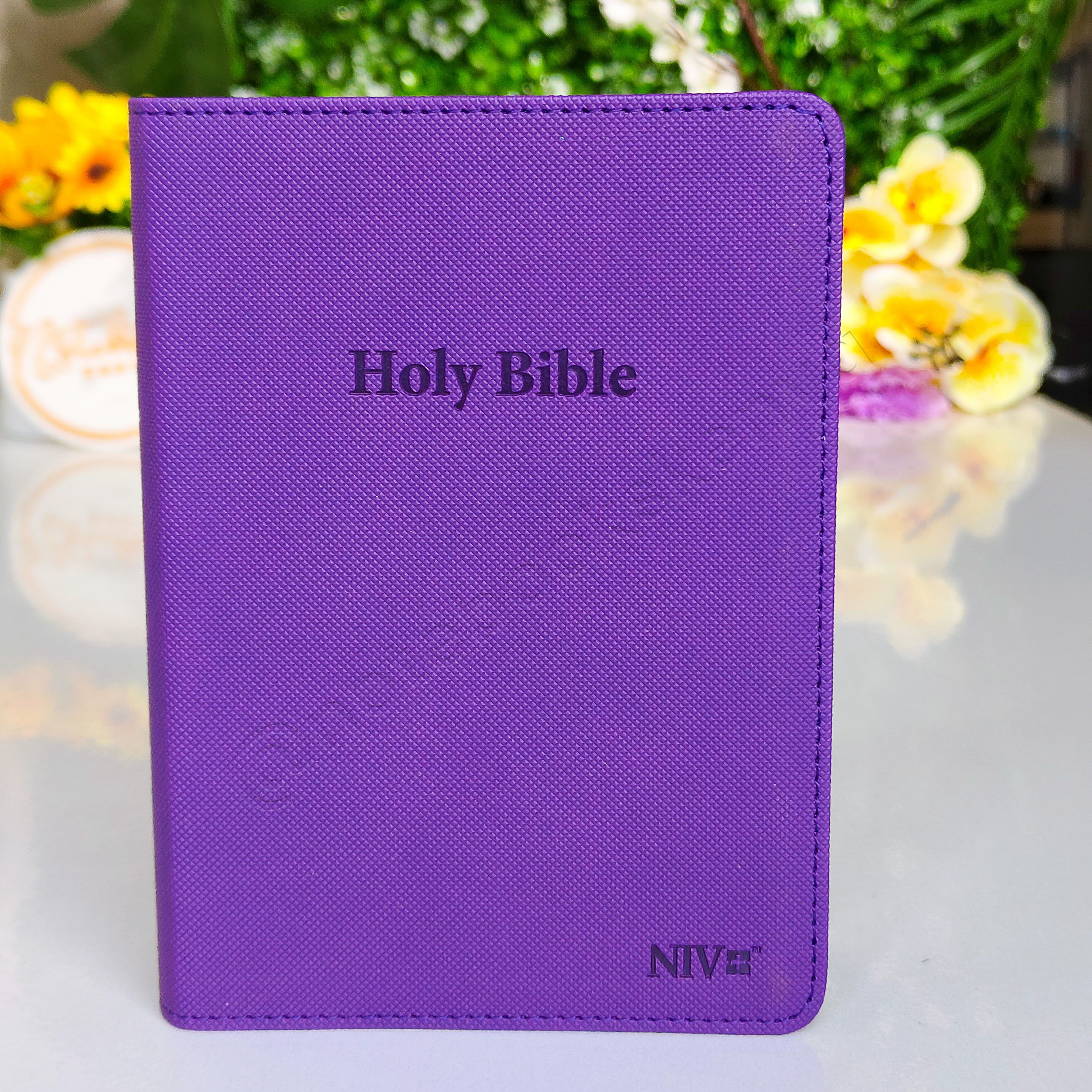 Elegant and Portable | NIV Pocket Bible with Index Tabs– PU Leather | Christian Bible NIV | New International Version(NIV) | Gift | Concordance Bible | Thumb Indexed Bible | Small Bible | Words In Red