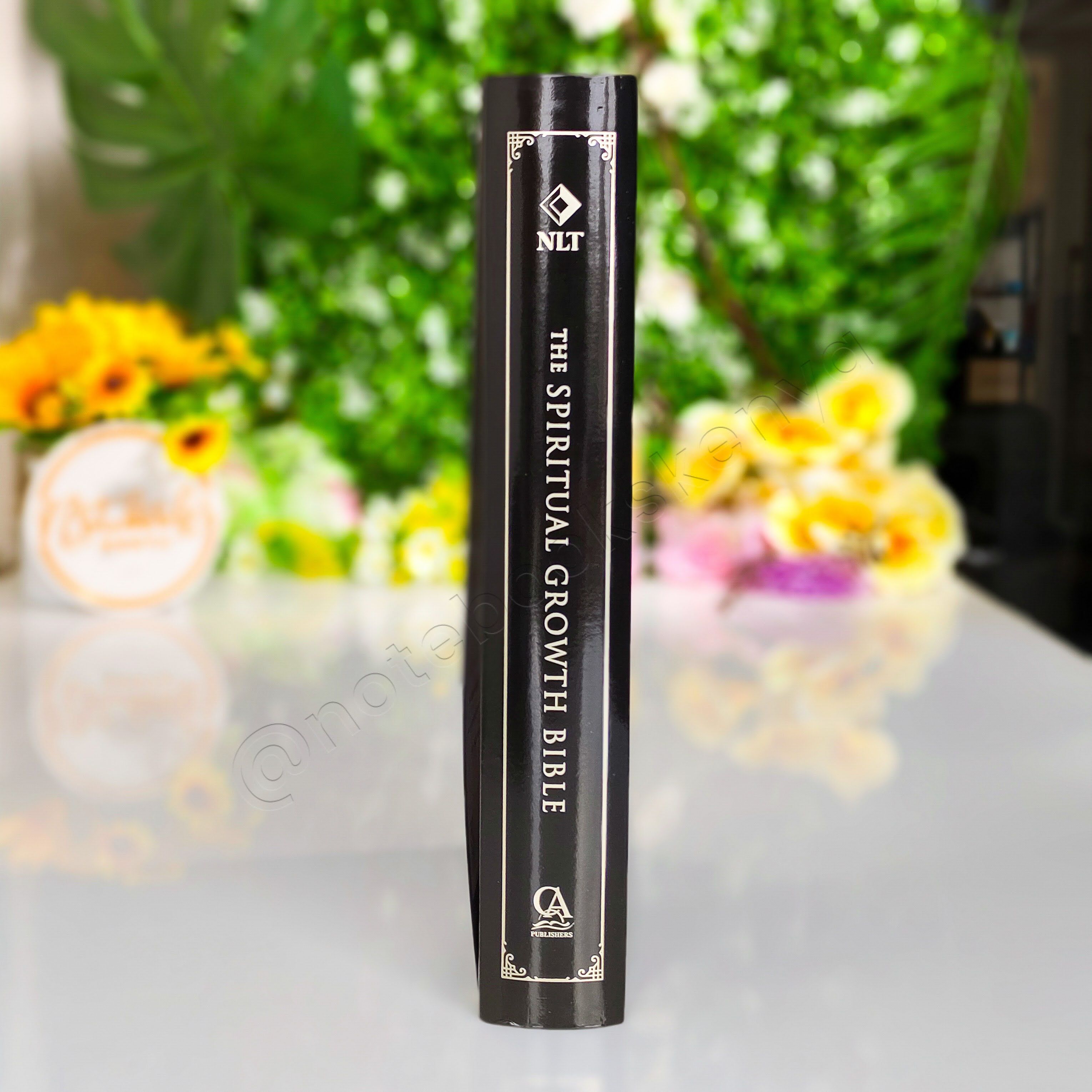 Elegant | NLT Spiritual Growth Bible – Black Hardcover | Christian Bible NLT | New Living Translation(NIV) | Gift | Concordance Bible | Spiritual Bible | Small Bible | Words In Red