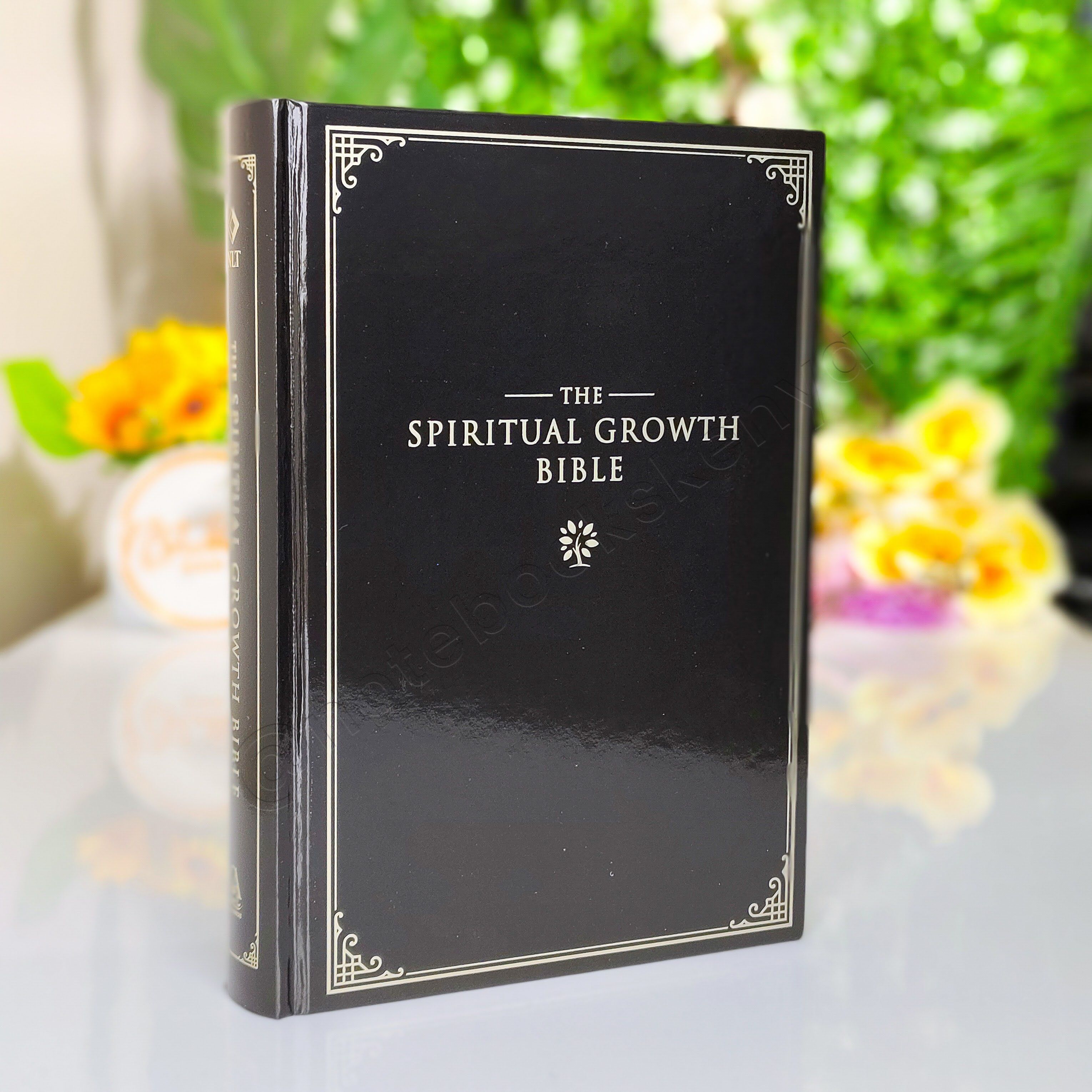 Elegant | NLT Spiritual Growth Bible – Black Hardcover | Christian Bible NLT | New Living Translation(NIV) | Gift | Concordance Bible | Spiritual Bible | Small Bible | Words In Red