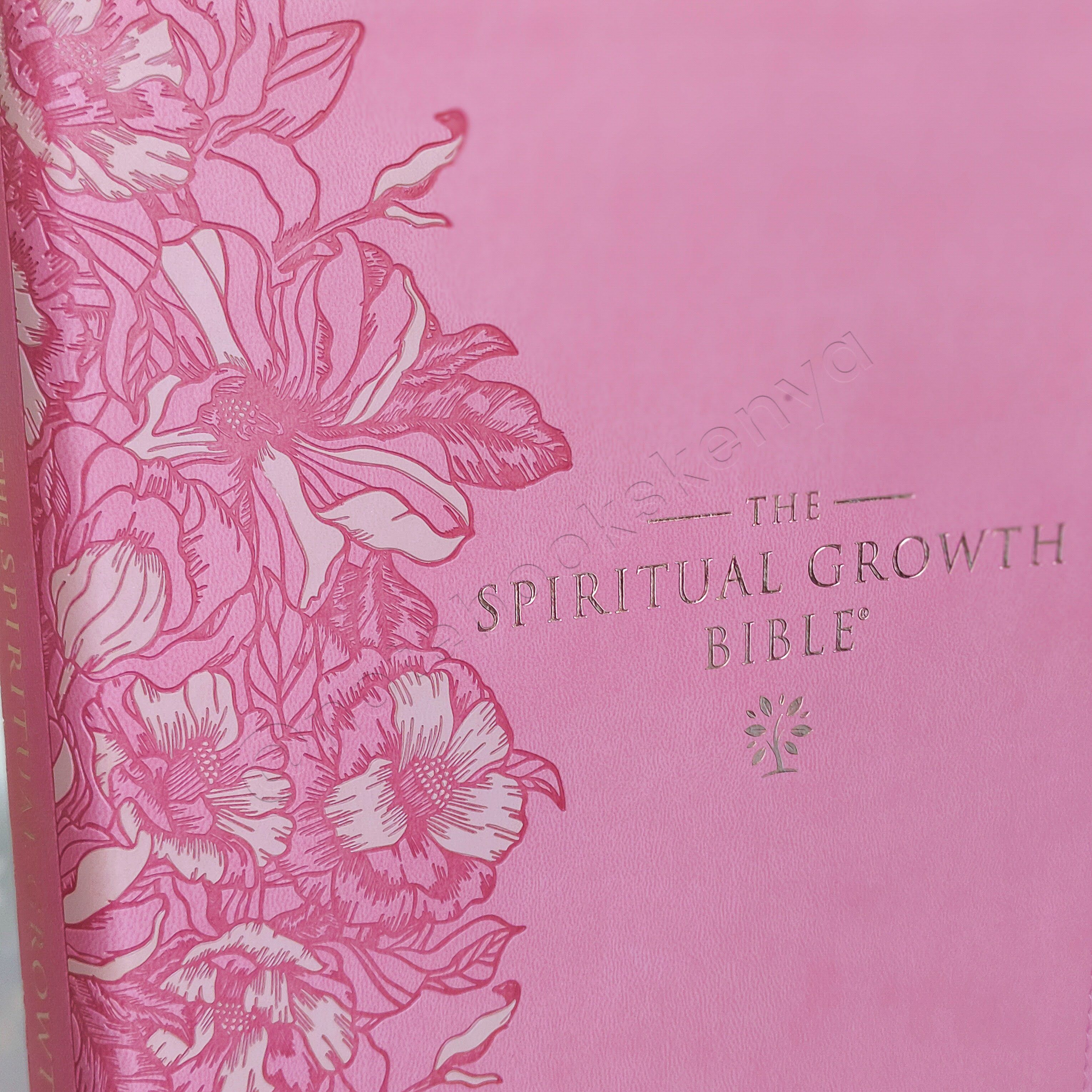 Elegant | NLT Spiritual Growth Bible – Pink Faux Leather (Thumb Indexed) | Christian Bible NLT | New Living Translation(NIV) | Gift | Concordance Bible | Spiritual Bible | Small Bible | Words In Red