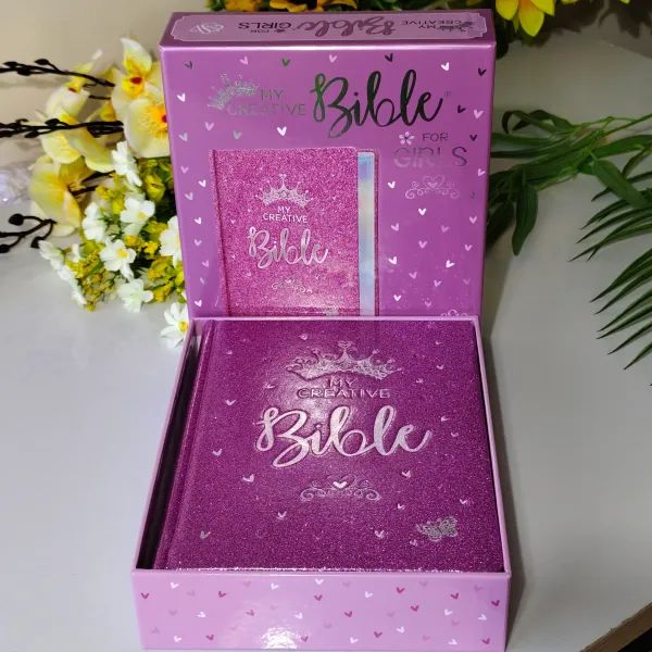 My Creative Bible for Girls – ESV Purple Glitter Hardcover Edition💜 Gifts for Girls | English Standard Version | ESV | Coloring Bible | Girl Bible
