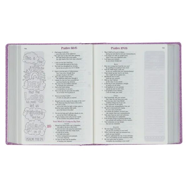 My Creative Bible for Girls – ESV Purple Glitter Hardcover Edition💜 Gifts for Girls | English Standard Version | ESV | Coloring Bible | Girl Bible