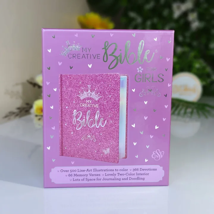 ESV Purple Glitter Hardcover My Creative Bible For Girls | Girls Creative Bible | Bibles for Girls | Christian Bible ESV | English Standard Version (ESV)