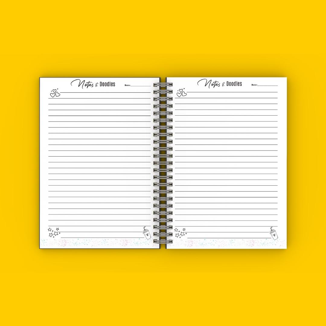 Polka Dot Girl Boss Chique Notebook | Notebook Journal | Notebook Diary | Plain Notebook | Writing Notebook | Girly Notebook | Chic Notebook | Gift Idea | Feminine Gift Idea | Work Gift Idea