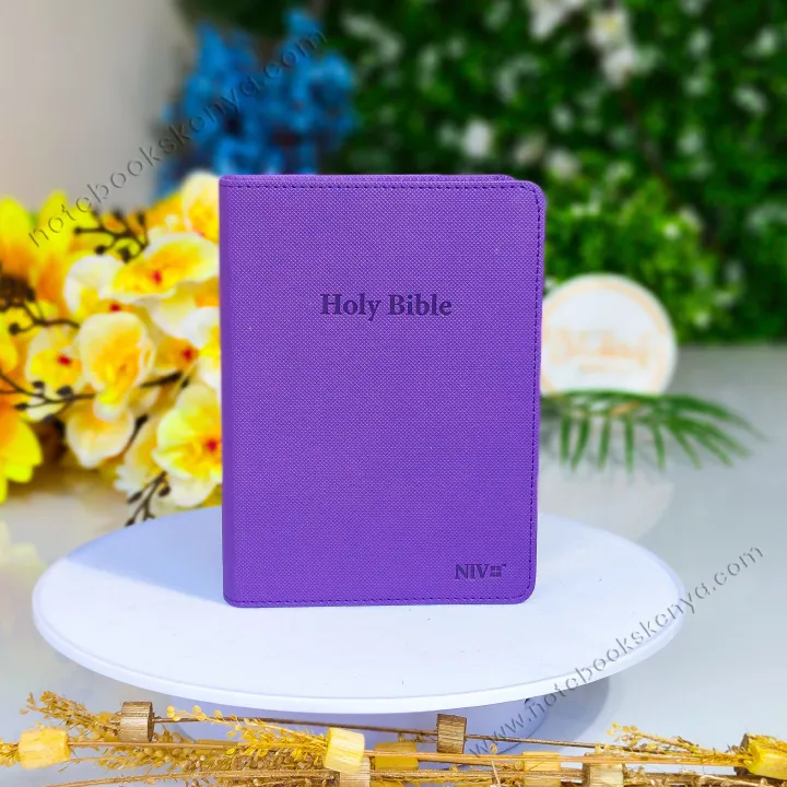 Elegant and Portable | Purple NIV Pocket Bible with Index Tabs– PU Leather  | New International Version(NIV) | Gift | Concordance Bible | Thumb Indexed Bible | Small Bible | Words In Red