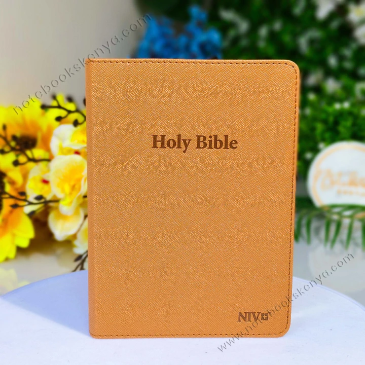 Elegant and Portable | Brown NIV Pocket Bible with Index Tabs– PU Leather  | New International Version(NIV) | Gift | Concordance Bible | Thumb Indexed Bible | Small Bible | Words In Red