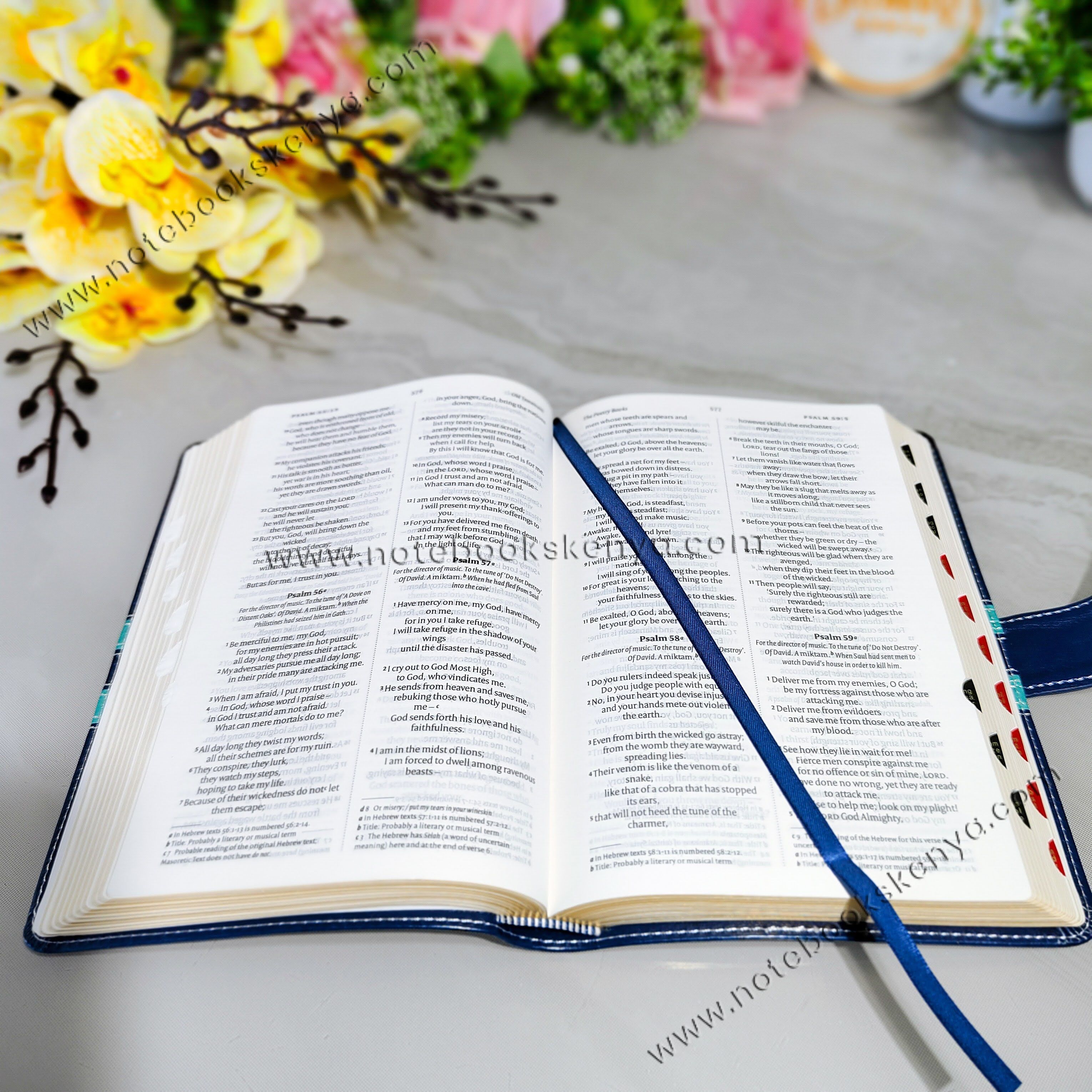 NIV Bible |  Blue Press Button | Duotone – Blue | Christian Bible NIV | The New International Version (NIV) | Gift Idea | Blue Bible | Bible with Button