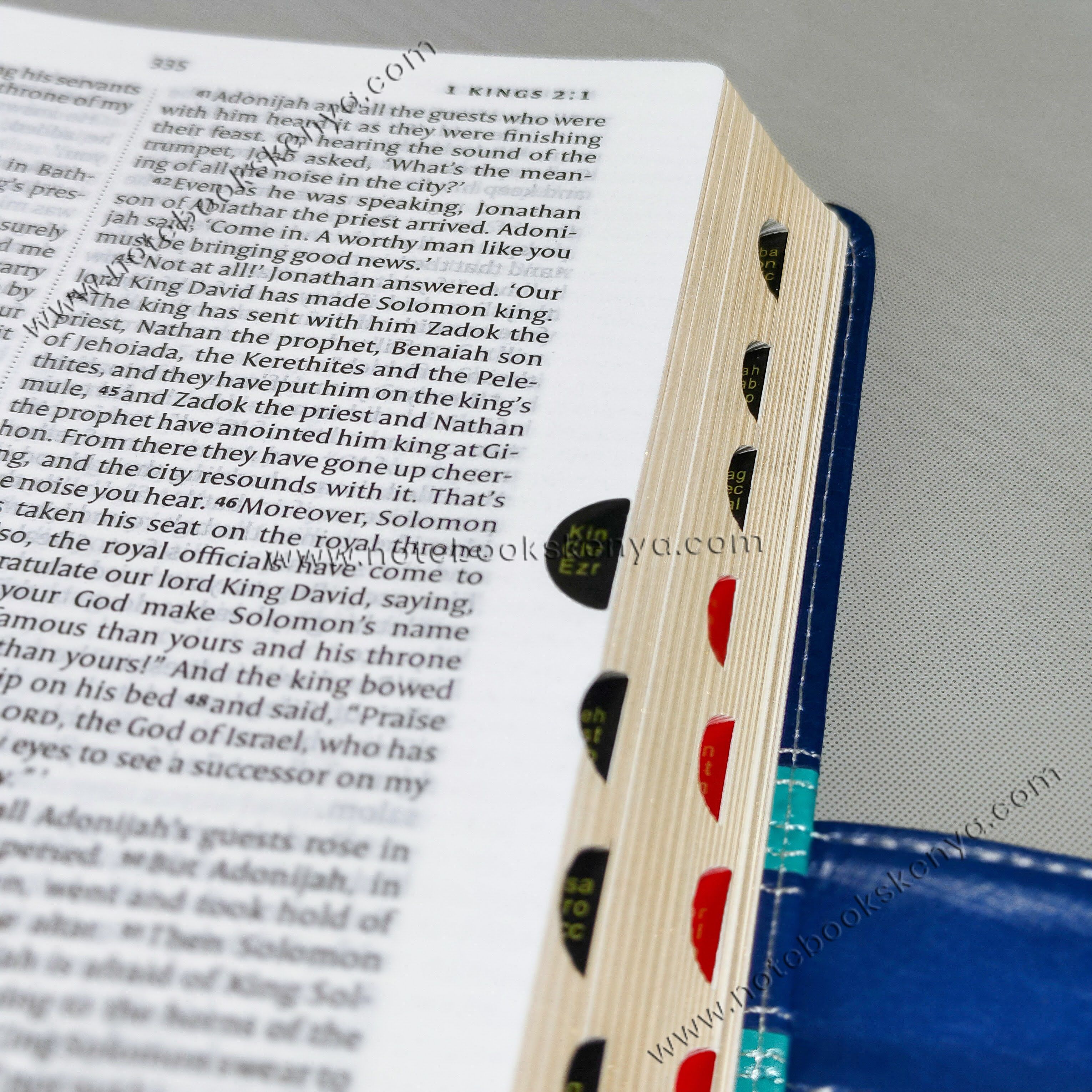 NIV Bible |  Blue Press Button | Duotone – Blue | Christian Bible NIV | The New International Version (NIV) | Gift Idea | Blue Bible | Bible with Button