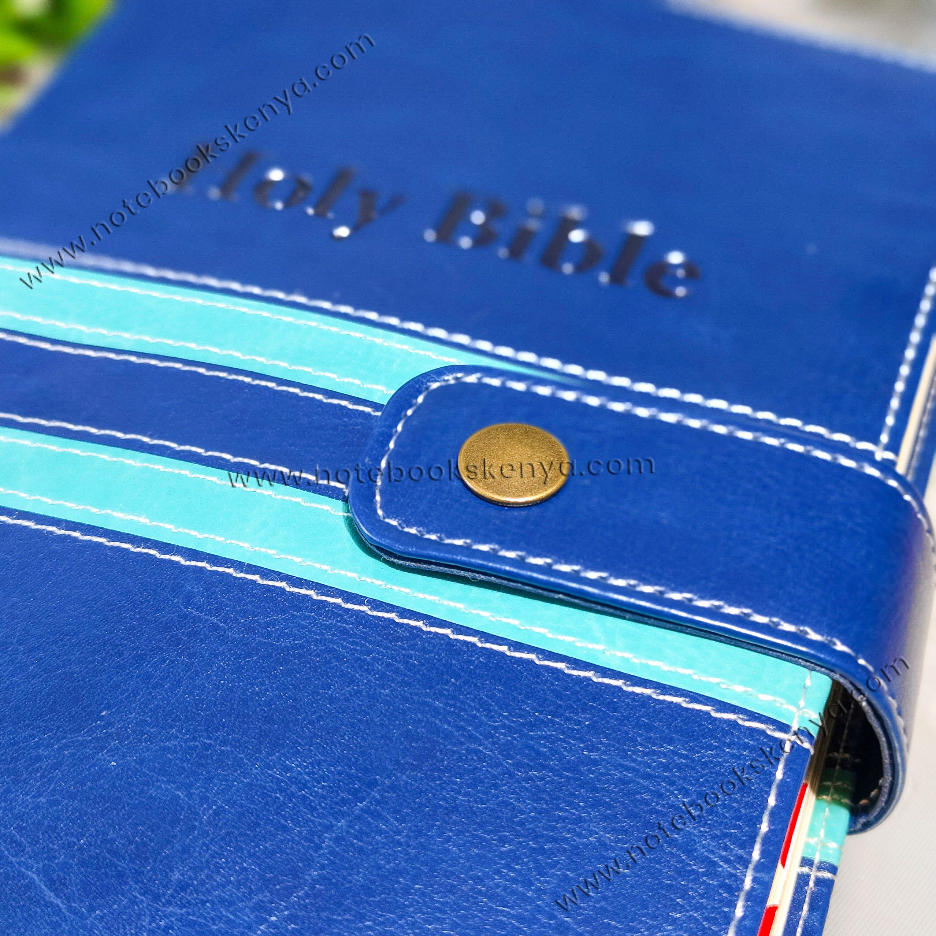 NIV Bible |  Blue Press Button | Duotone – Blue | Christian Bible NIV | The New International Version (NIV) | Gift Idea | Blue Bible | Bible with Button