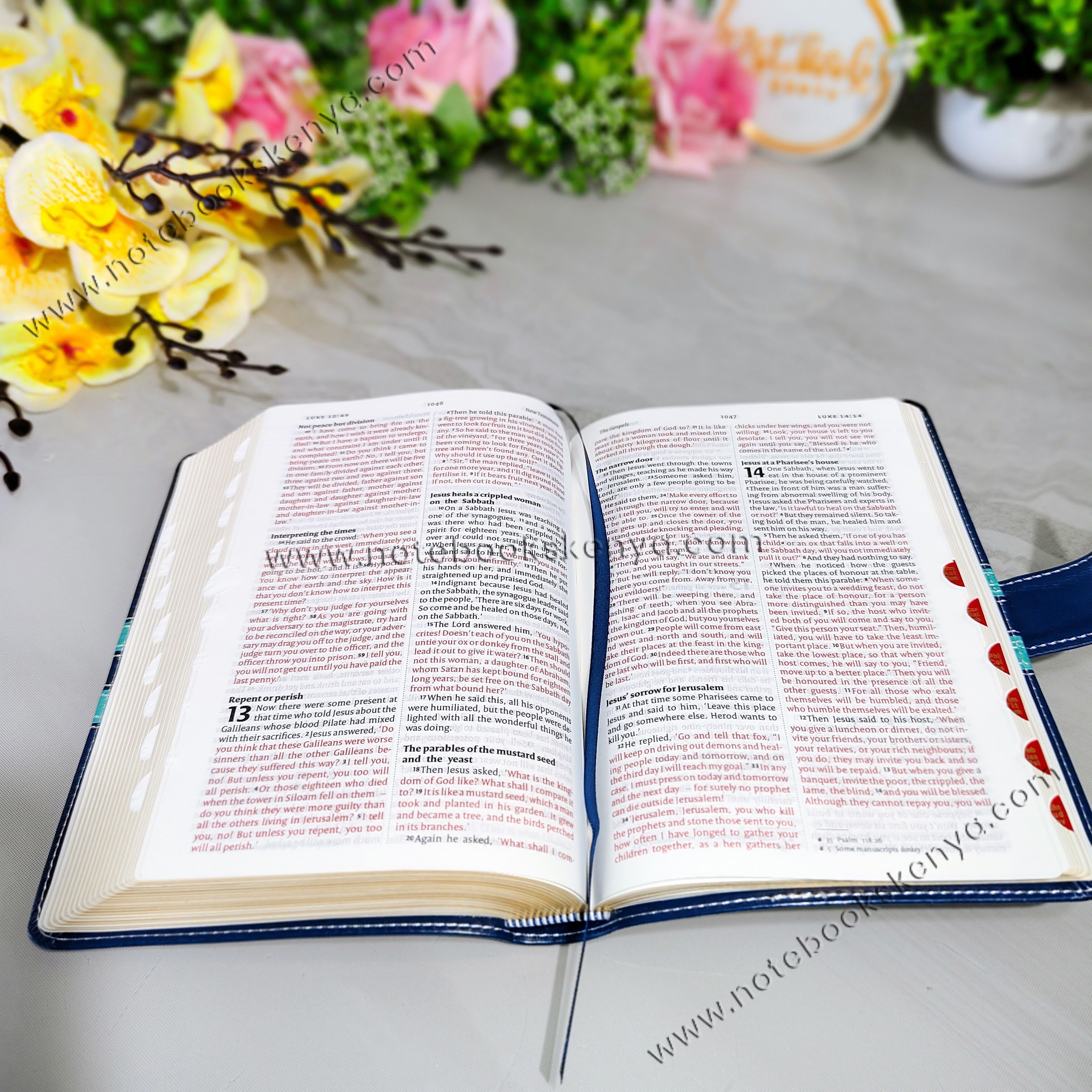 NIV Bible |  Blue Press Button | Duotone – Blue | Christian Bible NIV | The New International Version (NIV) | Gift Idea | Blue Bible | Bible with Button