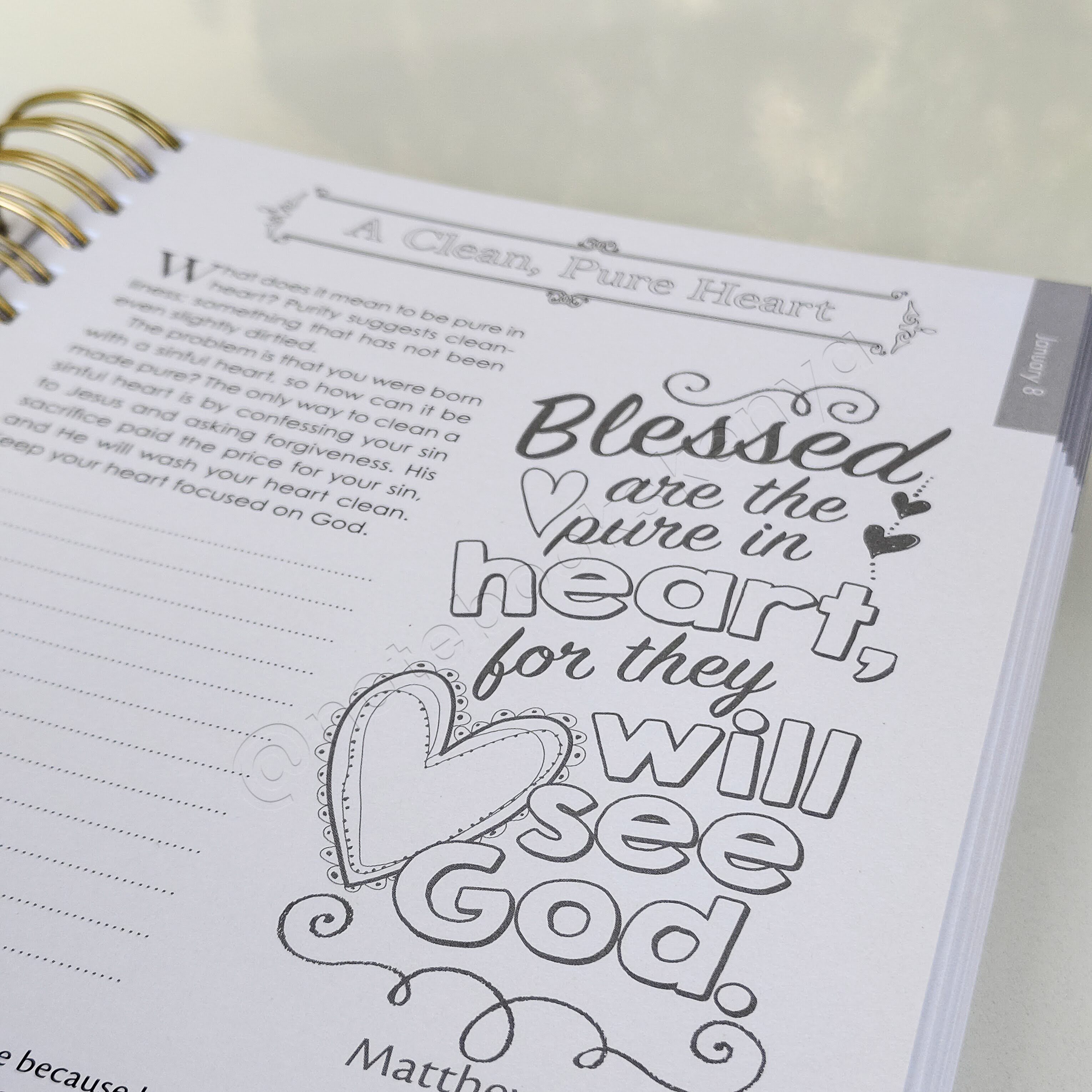 The Illustrated Words of Jesus for Women - A Devotional Coloring Book | Christian Devotional | Yearly Devotional | Devotional For Women | Bible Study Accessory | Christian Gift Idea