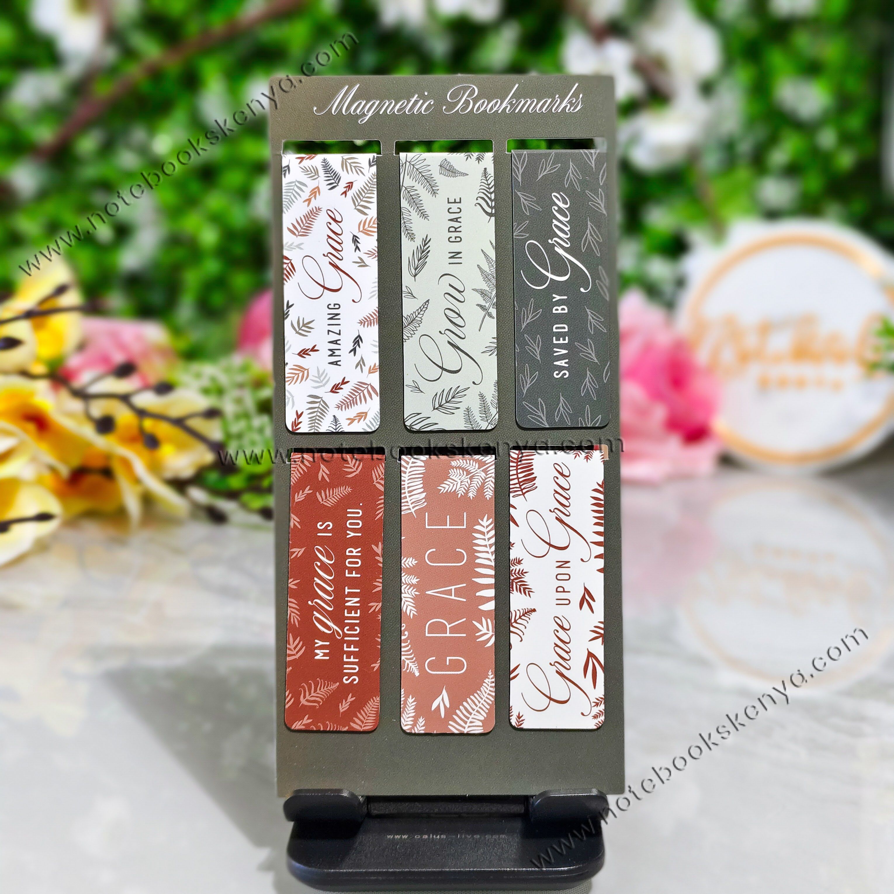 Grace Upon Grace– 6 Piece Magnetic Bookmark Set | Idea| Readers Gift | Scripture Bookmarks | Affirmation Bookmarks | Magnetic Book marks | Book Marks | Creative