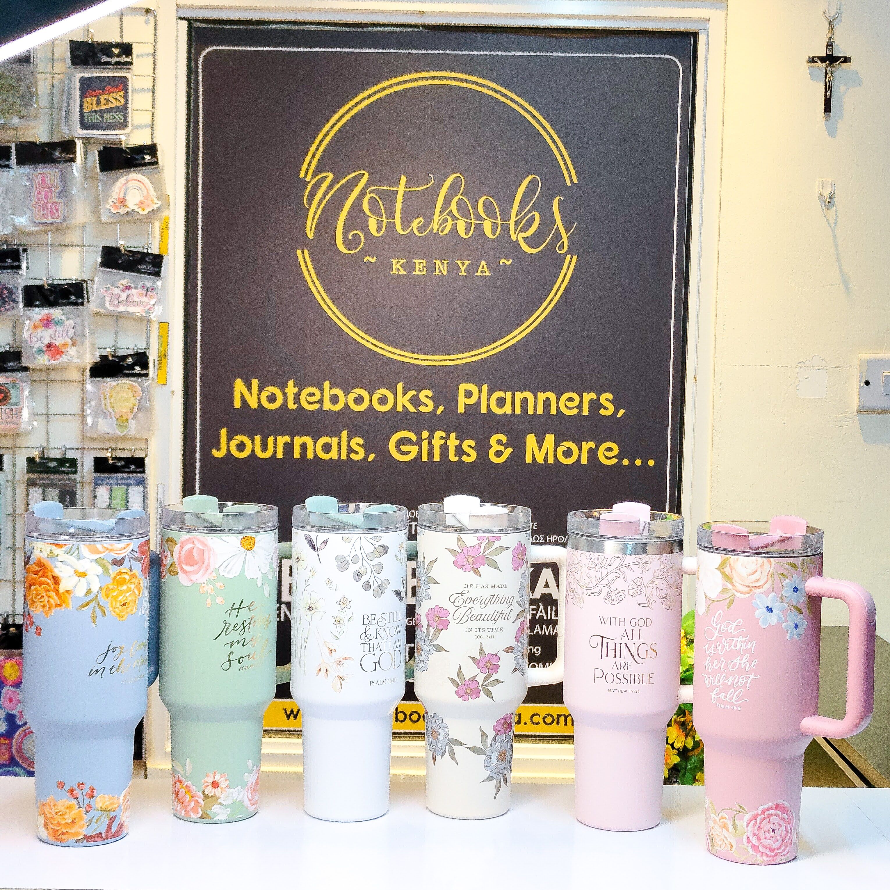 He Restores My Soul Travel Mug 1.18 Liters | Water bottle | Stainless Steel | Scripture Travel Tumbler | Green Travel Tumbler