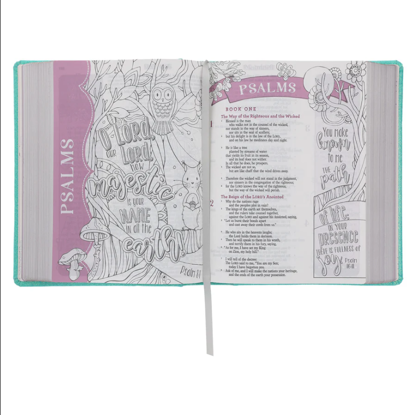 ESV Teal Glitter Hardcover My Creative Bible For Girls | Girls Creative Bible | Bibles for Girls | Christian Bible ESV | English Standard Version (ESV)