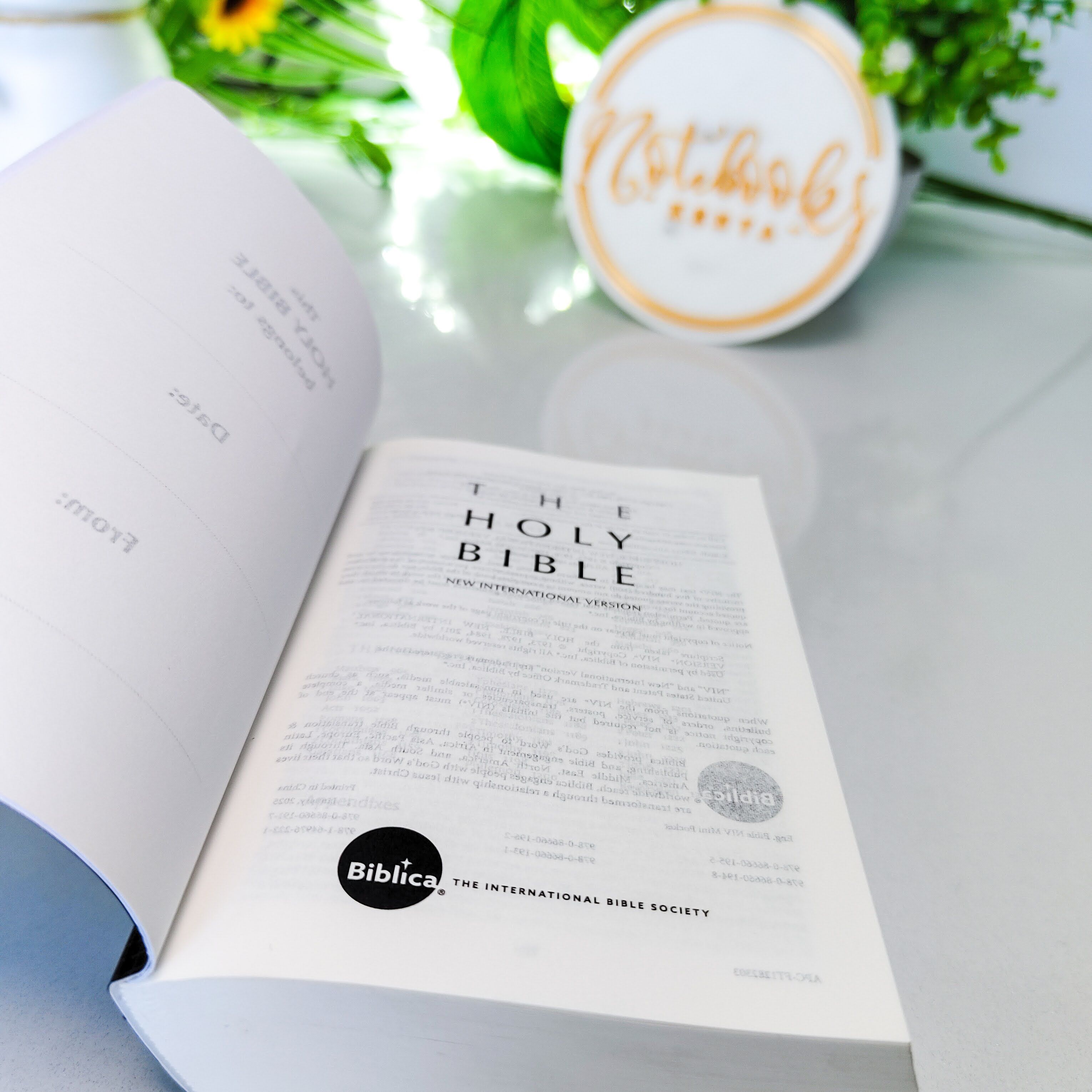 Mini NIV Pocket Bible | Black Paper Back (Gold Lettering) | New International Version(NIV) | Gift | Concordance Bible | Small Bible | Words In Red