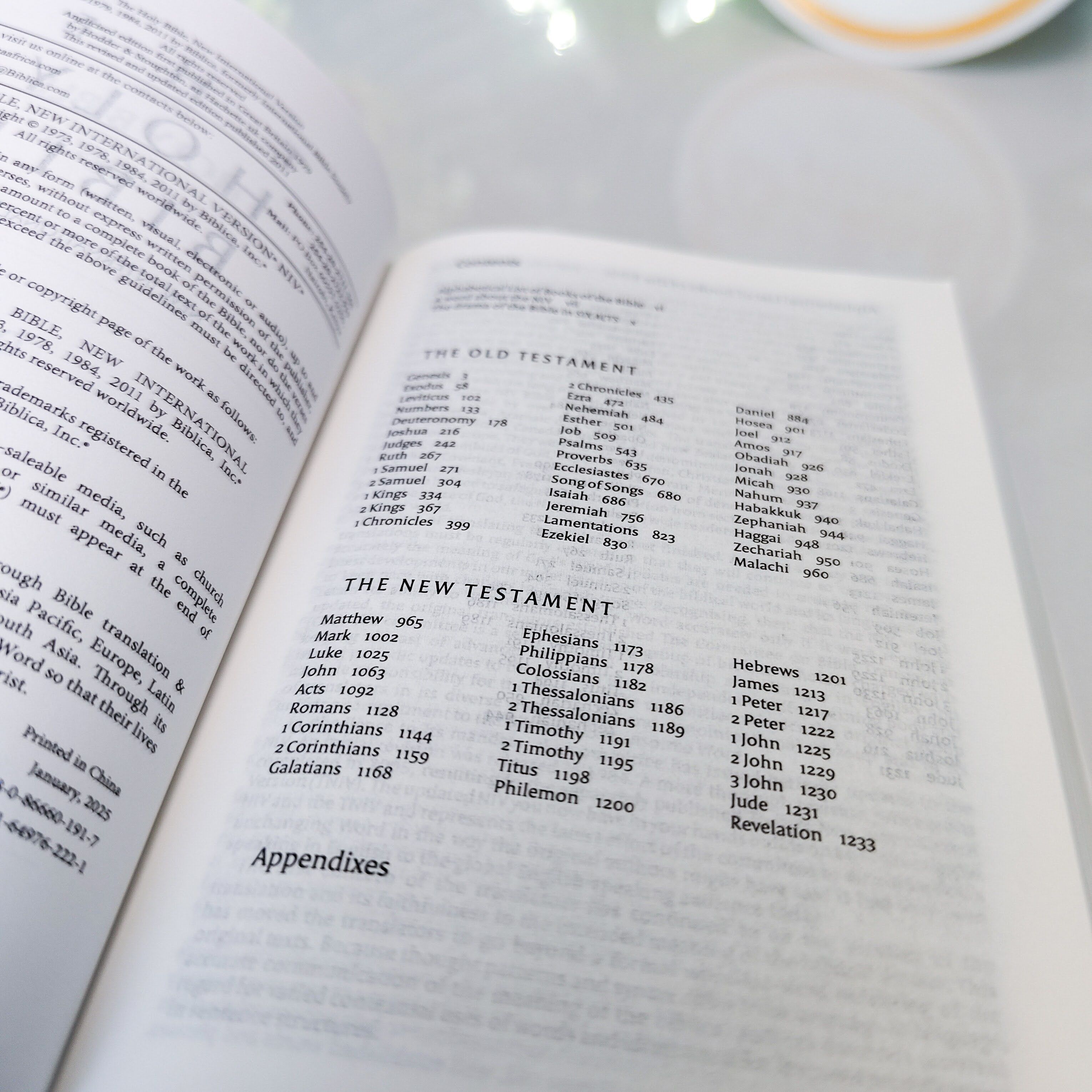 Mini NIV Pocket Bible | Black Paper Back (Gold Lettering) | New International Version(NIV) | Gift | Concordance Bible | Small Bible | Words In Red