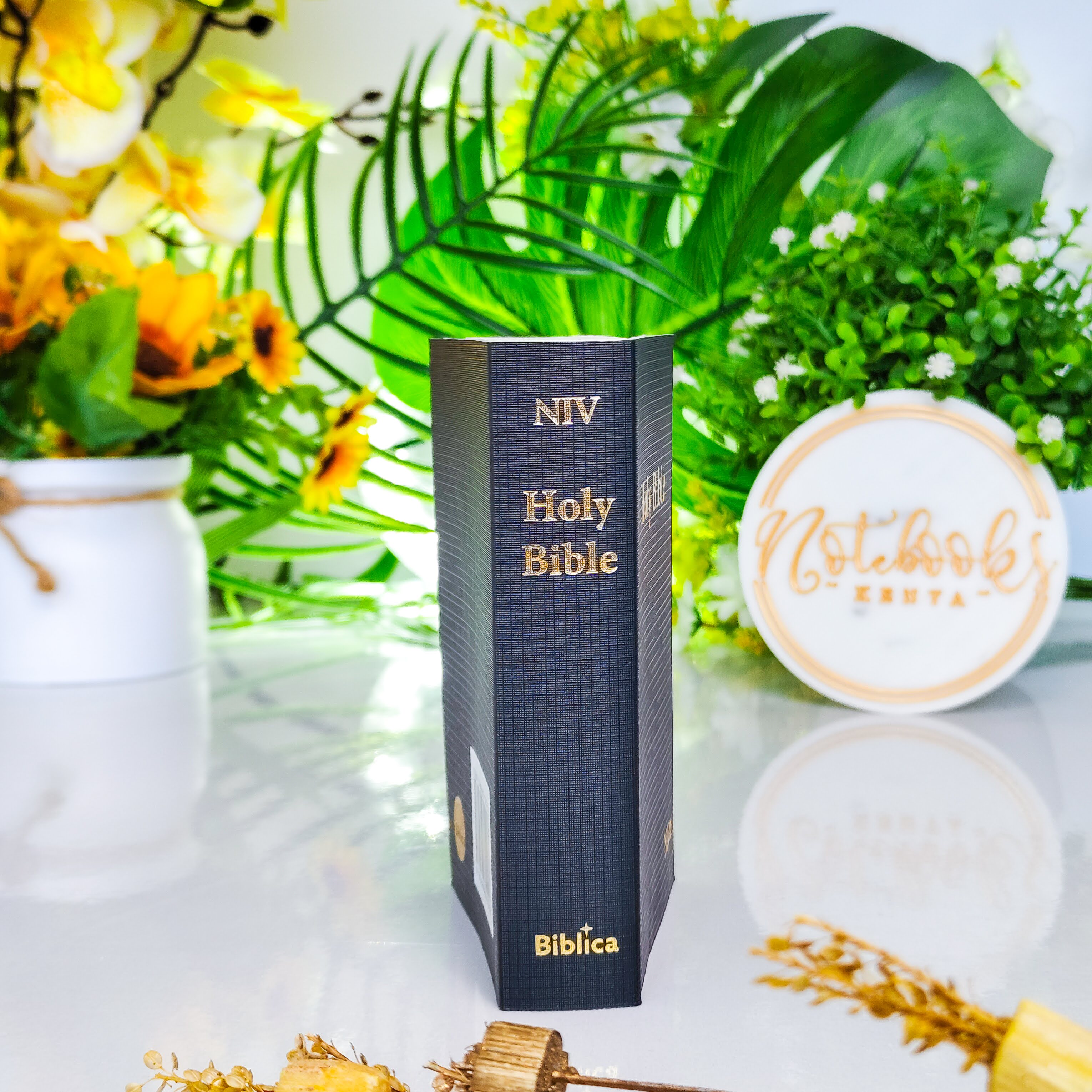Mini NIV Pocket Bible | Black Paper Back (Gold Lettering) | New International Version(NIV) | Gift | Concordance Bible | Small Bible | Words In Red