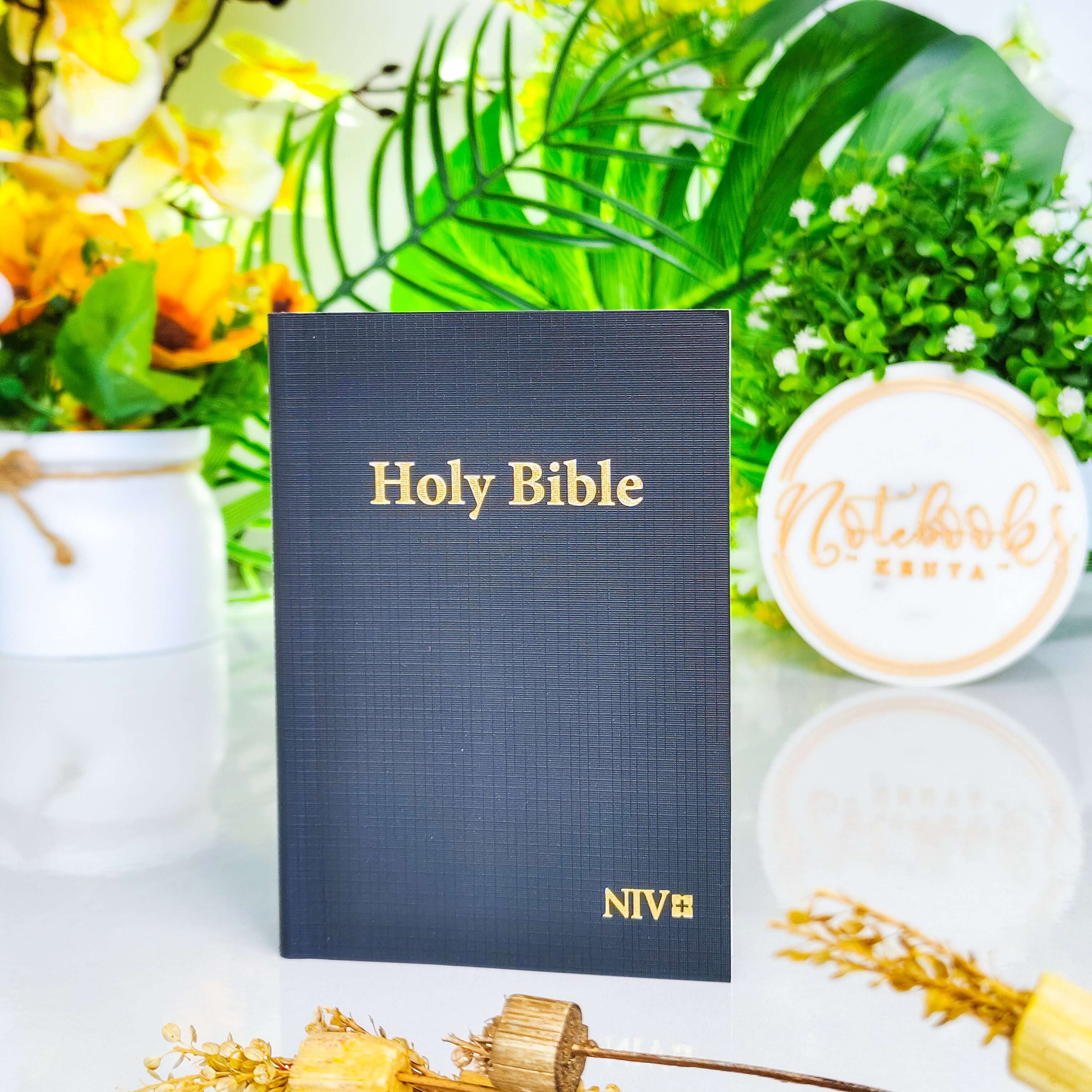 Mini NIV Pocket Bible | Black Paper Back (Gold Lettering) | New International Version(NIV) | Gift | Concordance Bible | Small Bible | Words In Red