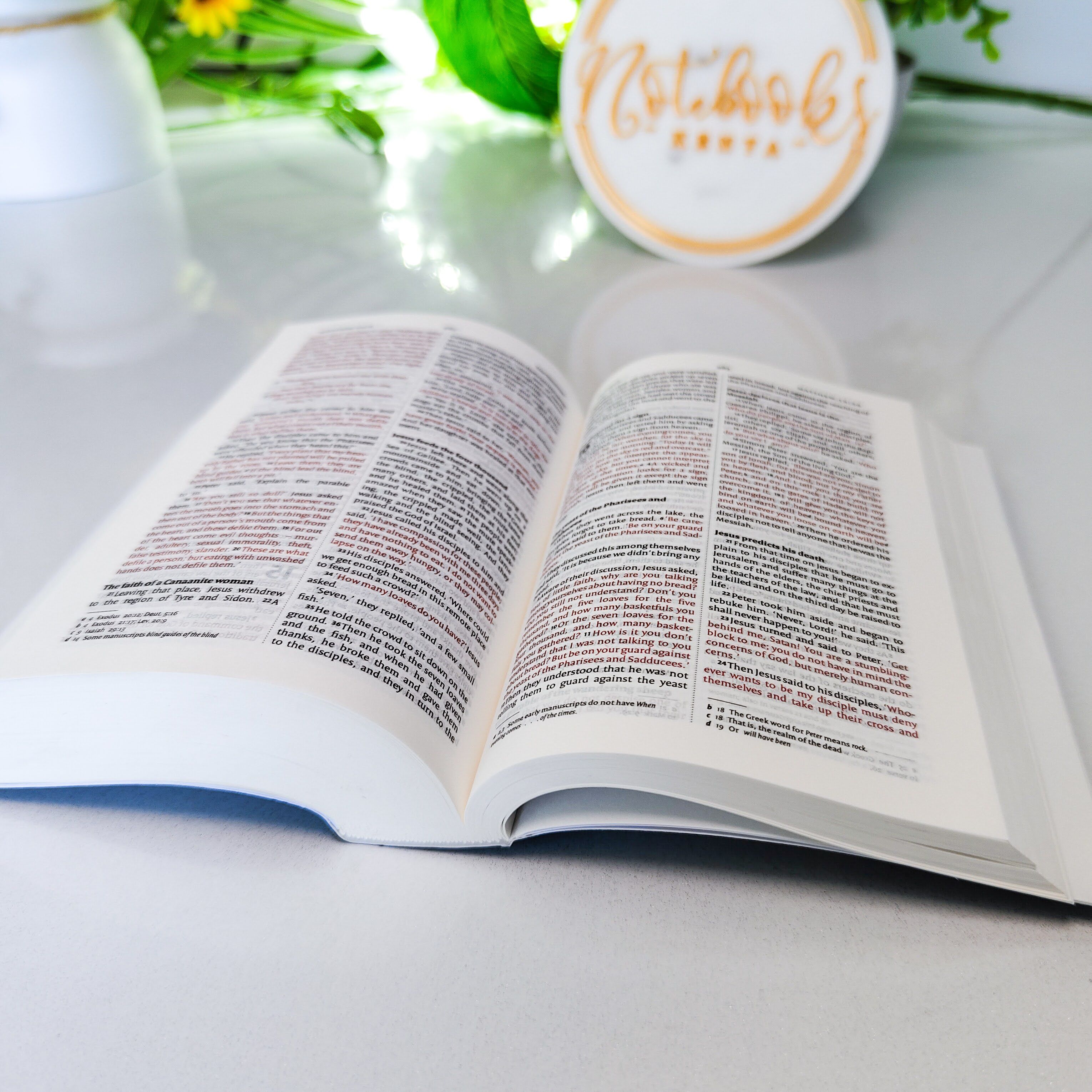 Mini NIV Pocket Bible | Black Paper Back (Gold Lettering) | New International Version(NIV) | Gift | Concordance Bible | Small Bible | Words In Red