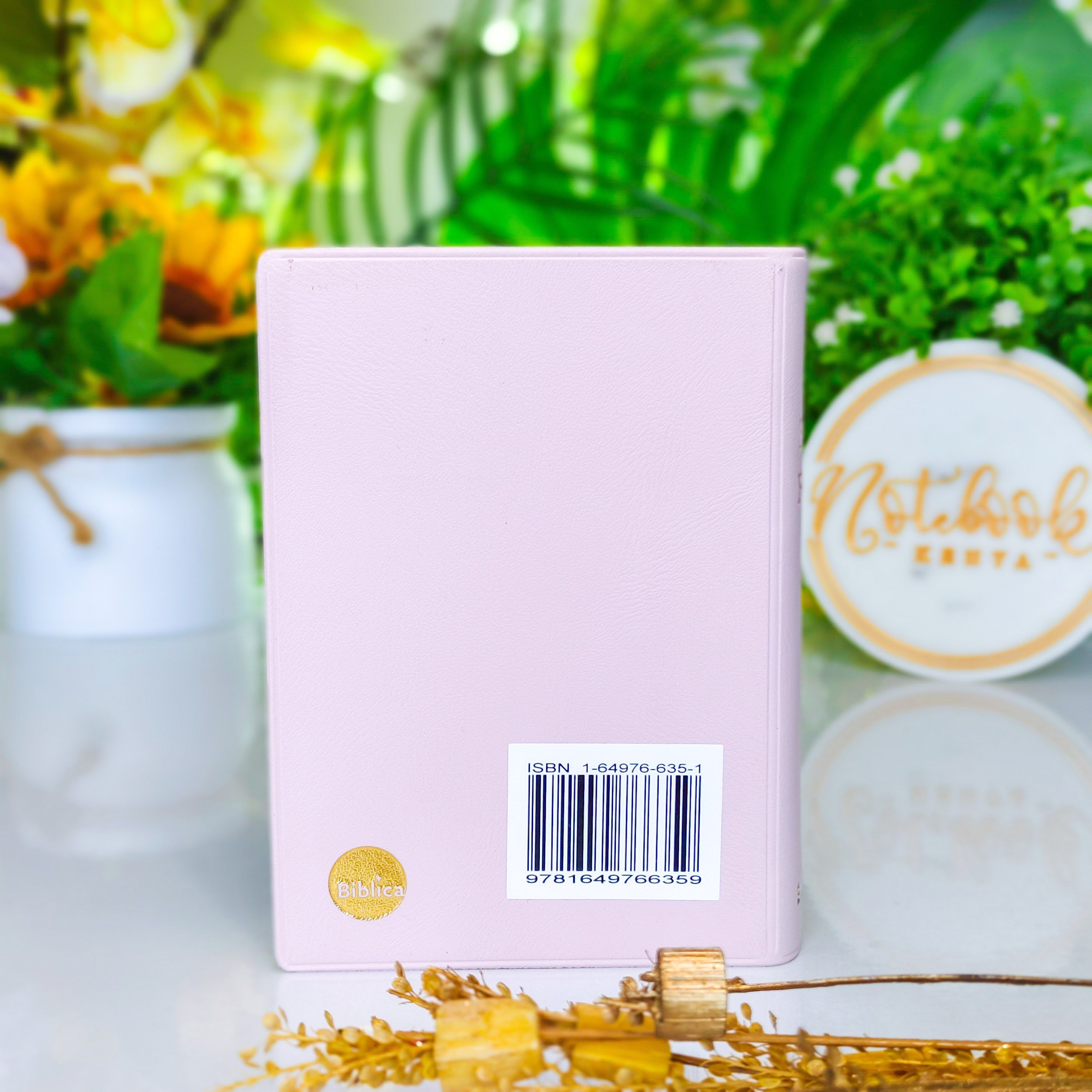 Mini NIV Pocket Bible | Pink Vinyl Leather (Gold Lettering) | New International Version(NIV) | Gift | Concordance Bible | Small Bible | Words In Red