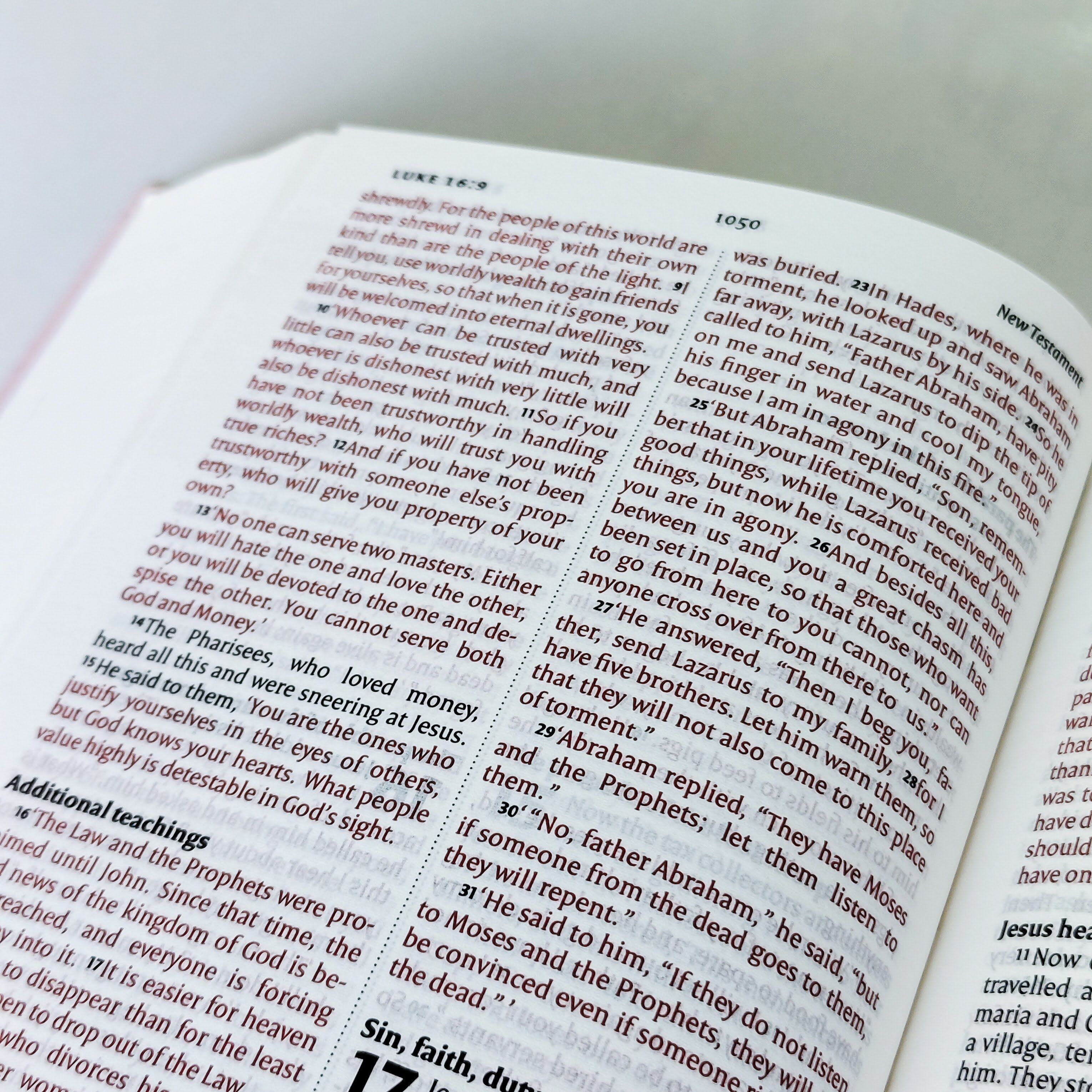 Mini NIV Pocket Bible | Black Vinyl Leather (Gold Lettering) | New International Version(NIV) | Gift | Concordance Bible | Small Bible | Words In Red