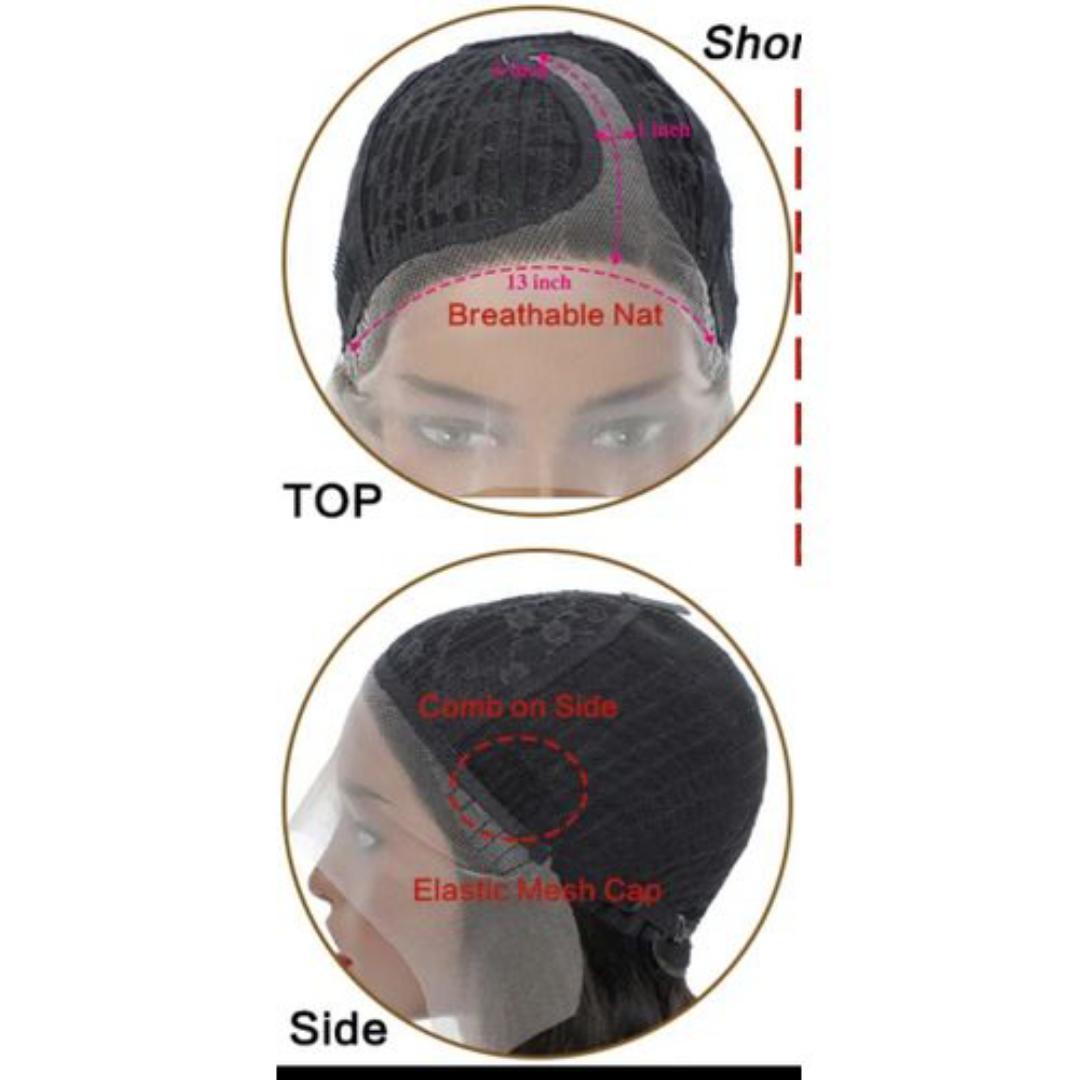 Fashion Human hair side part closure wig that can be blowdried and flat ironed