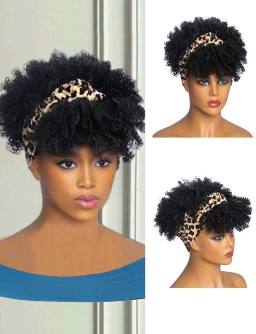 PINEAPPLE WIGS COLLECTION print headband pineapple wig _black