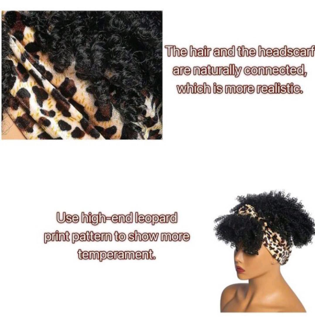 PINEAPPLE WIGS COLLECTION print headband pineapple wig _black