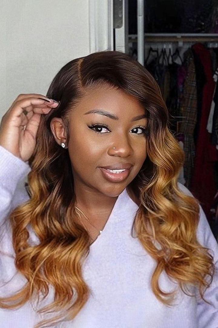 Fashion 22 inches long bodywave wig that can be blowdried and curled 2/30